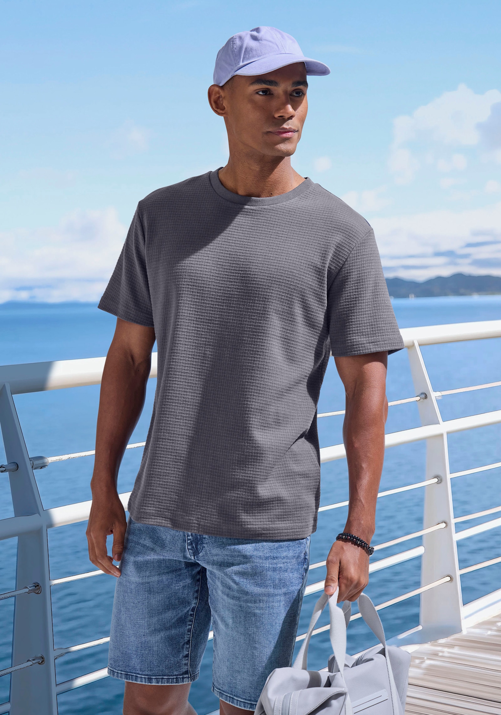 John Devin T-Shirt - dunkelgrau