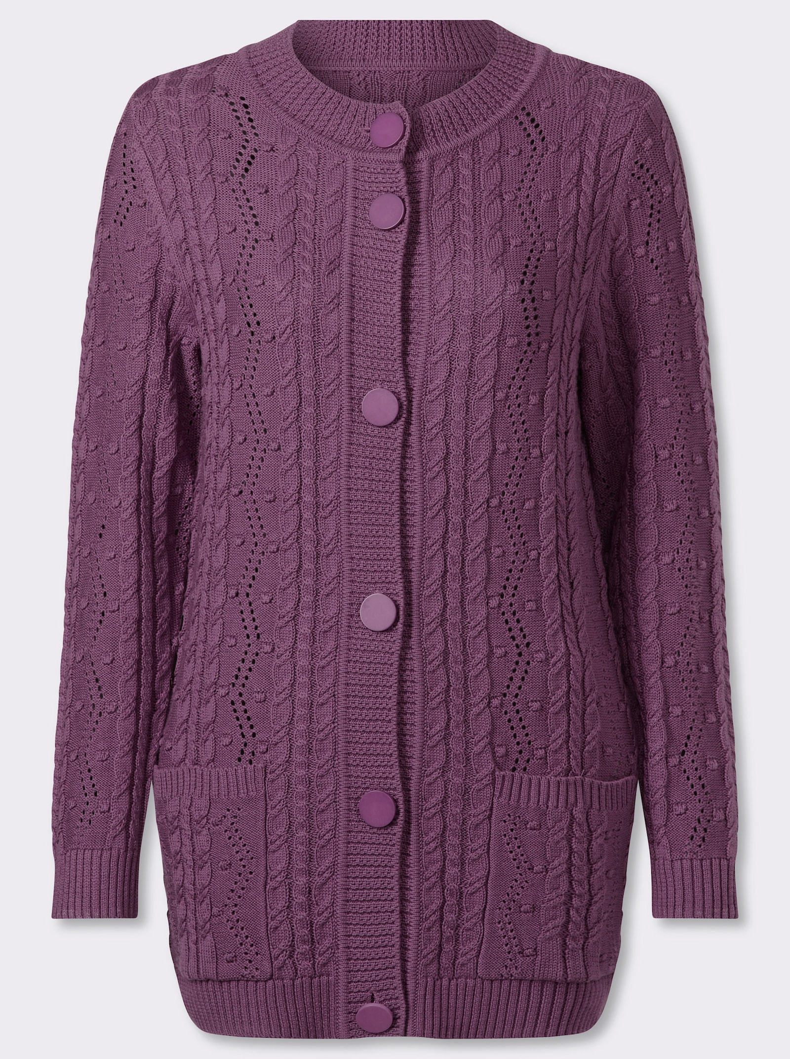 Strickjacke - violett