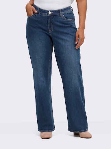 sheego Rechte jeans - blue-stonewashed