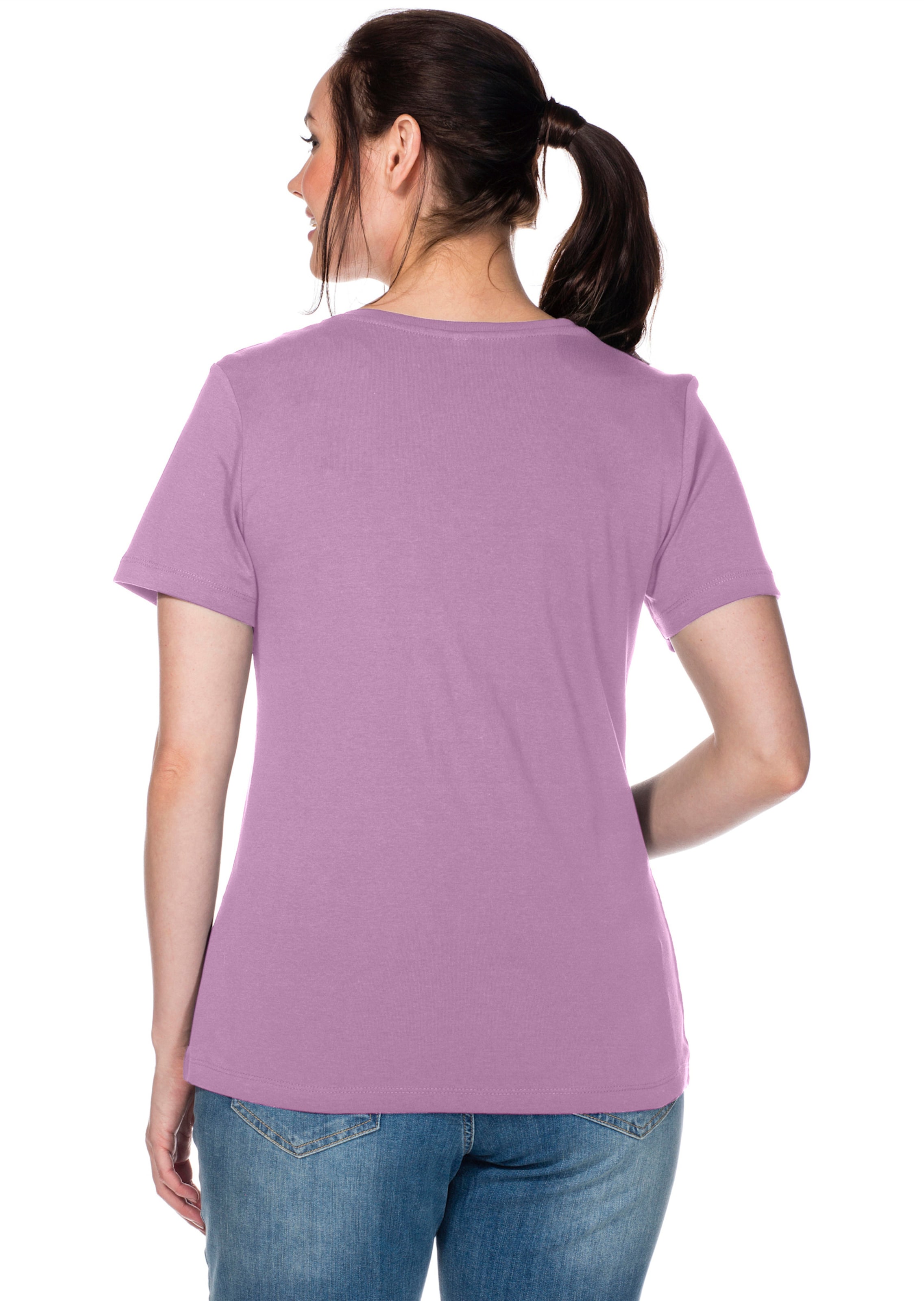 Sheego Damen Orchidee T-Shirt - Bild 5