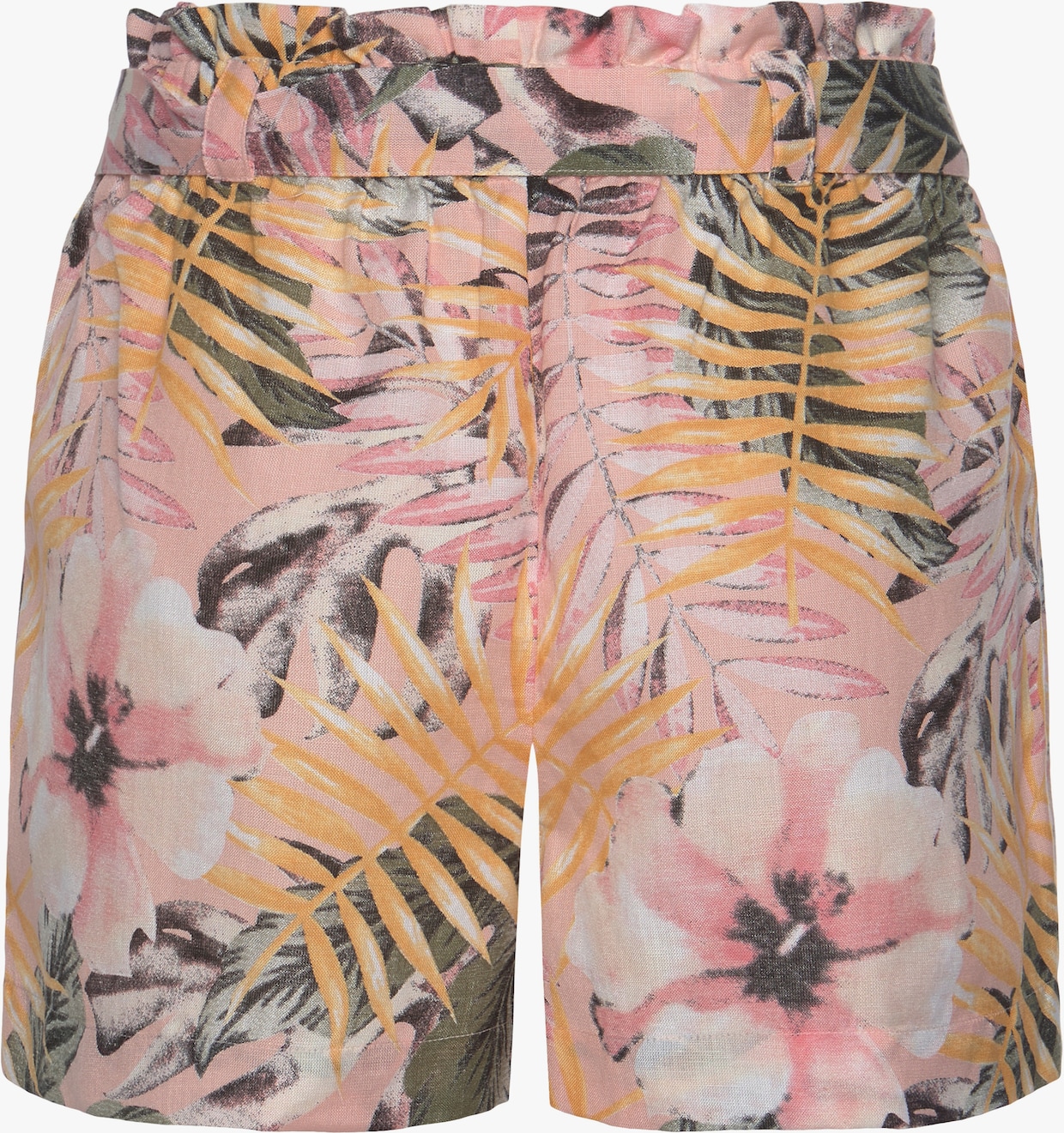 LASCANA Shorts - apricot-bedruckt