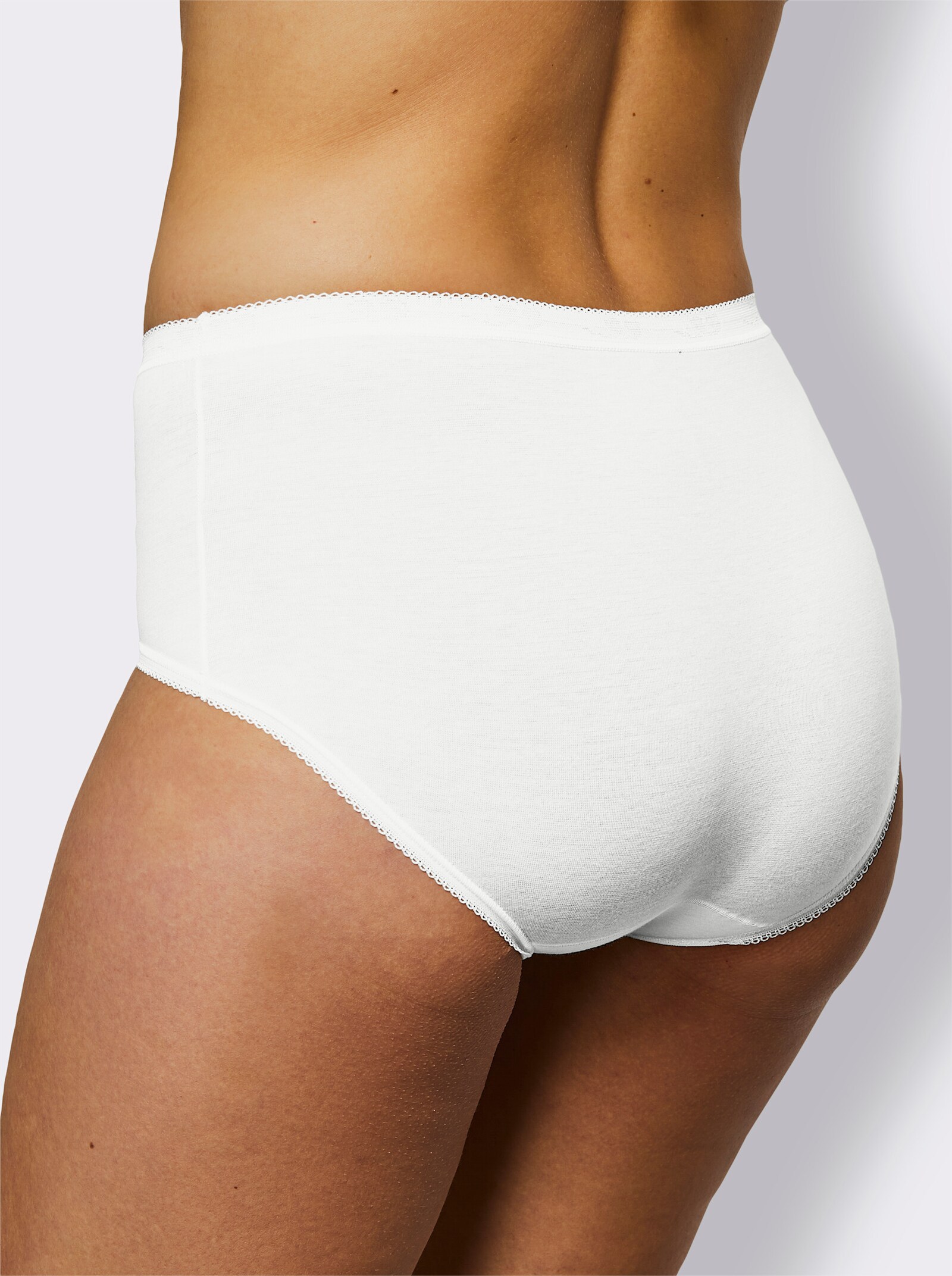 Sloggi Hüftslip ohne Seitennähte - weiß + marine + grau-meliert