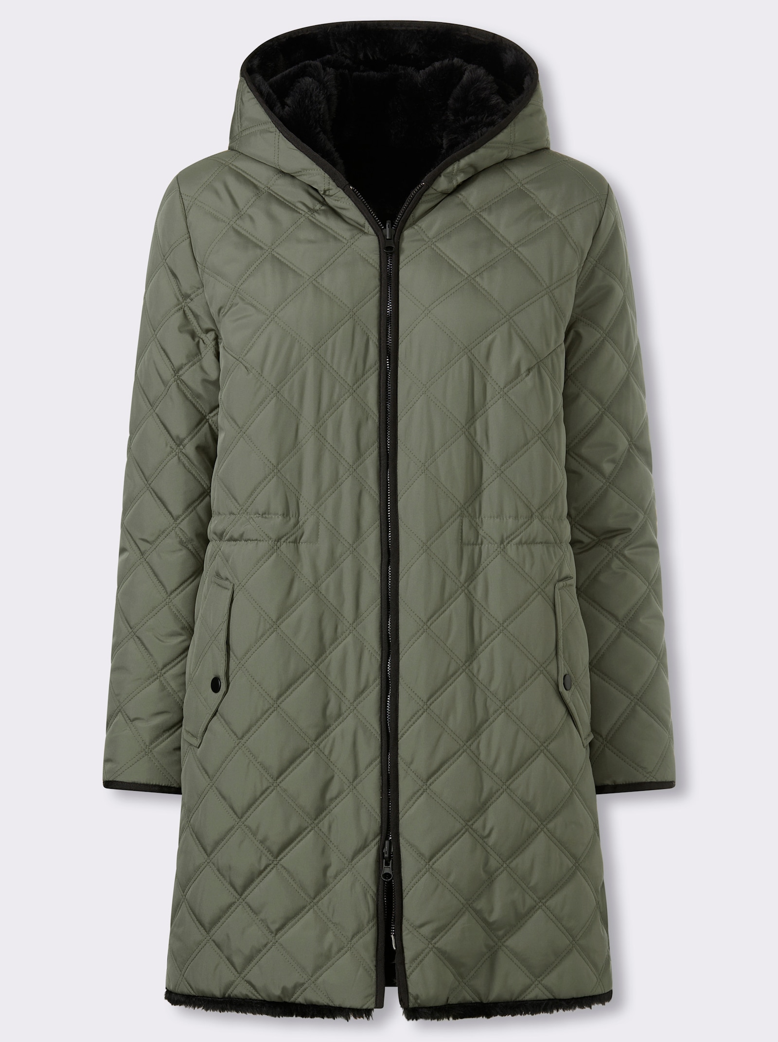 heine Wendejacke mit Kapuze - khaki