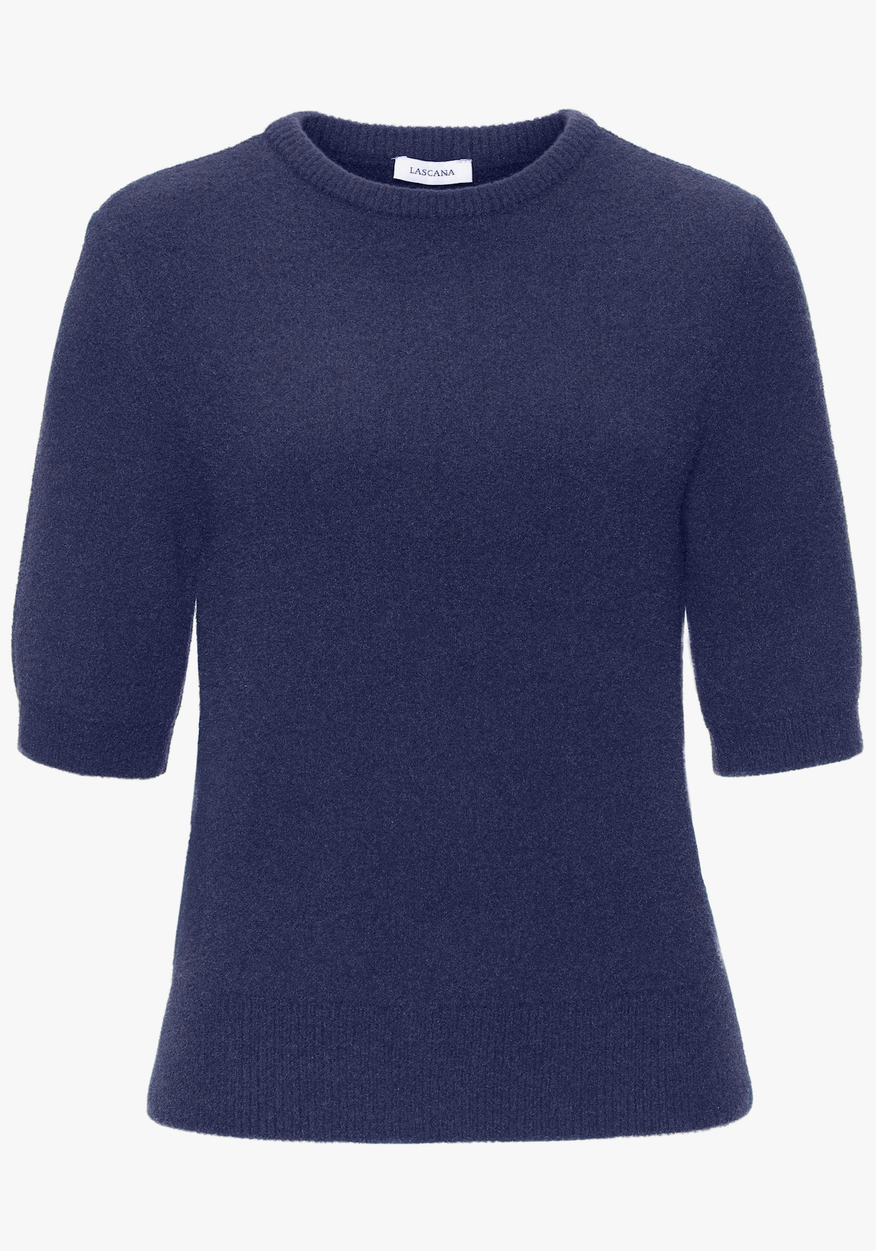 LASCANA Kurzarmpullover - navy