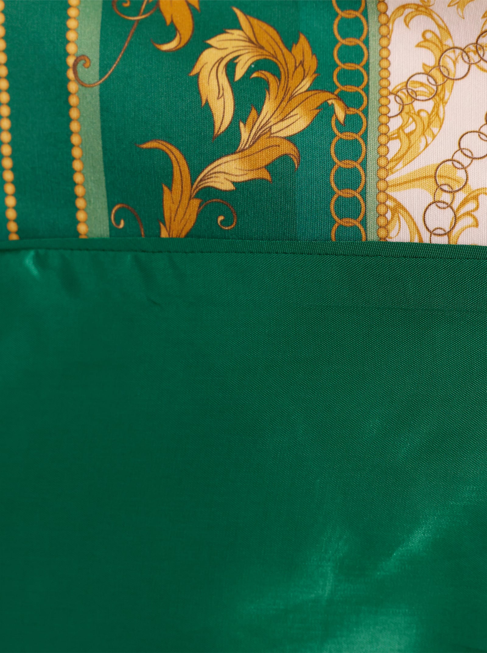 CREATION L PREMIUM Blazer im Mix aus Baumwolle und Seide - grün-gelb-bedruckt