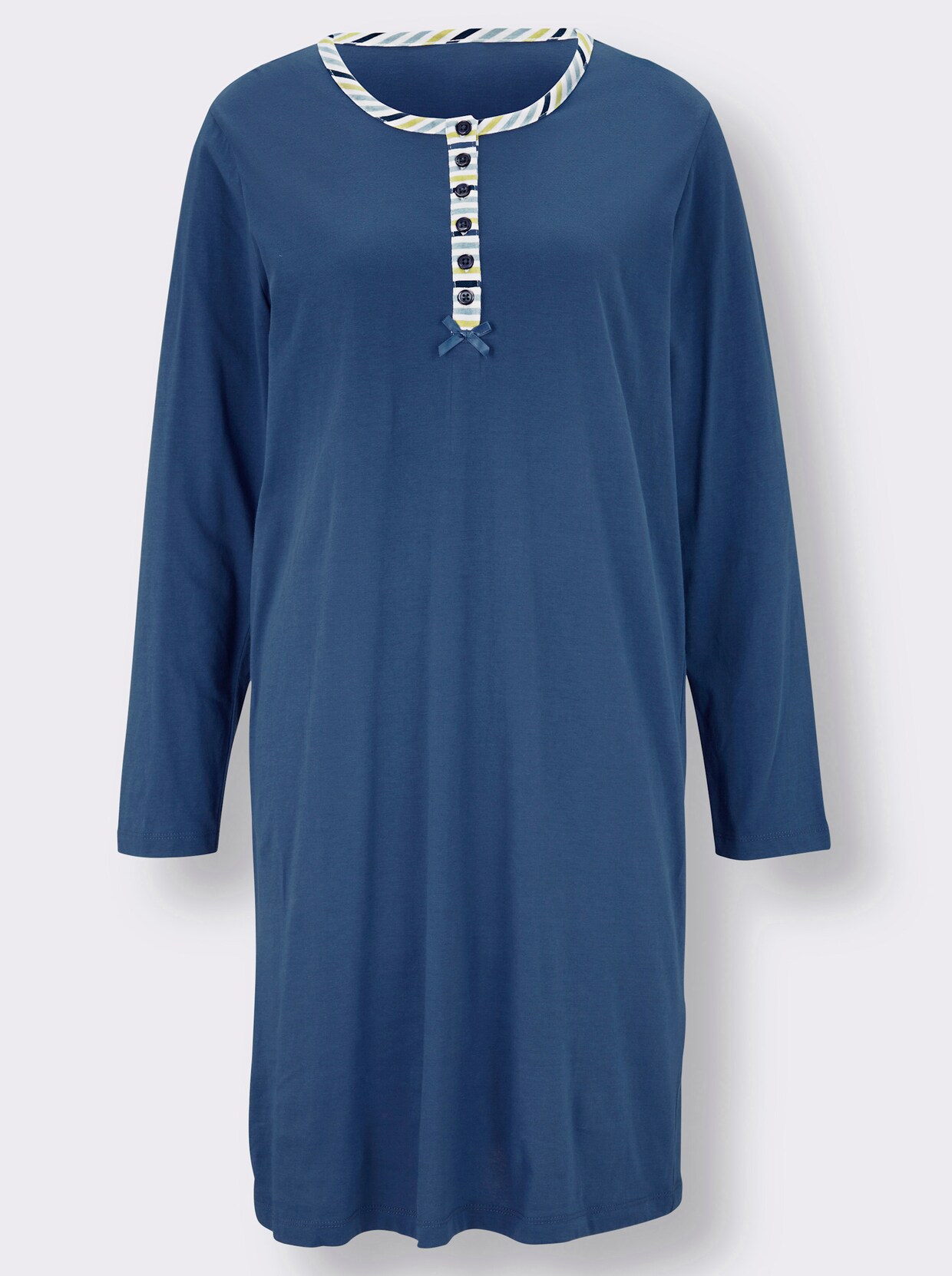 wäschepur Sleepshirts - jeansblau + jeansblau-geringelt