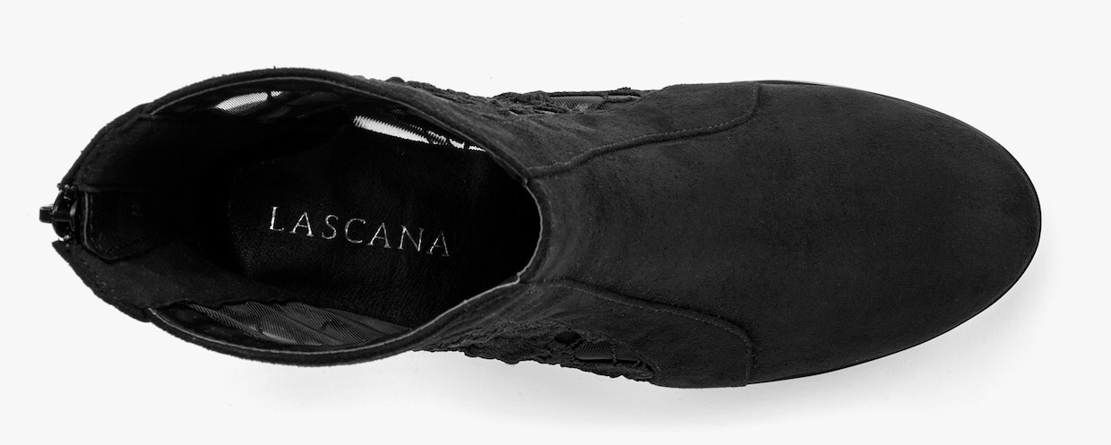 LASCANA High-Heel-Stiefelette - schwarz