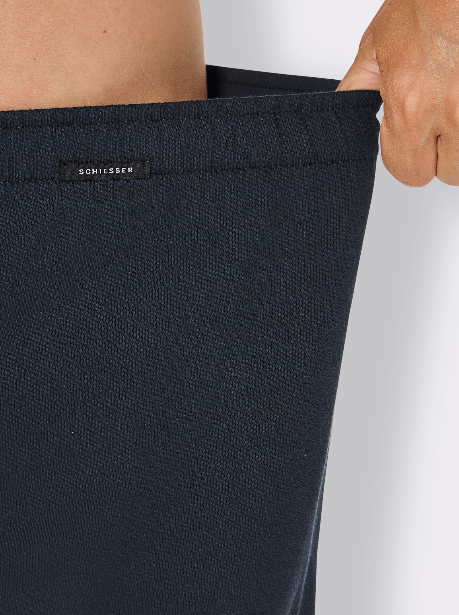 Schiesser Boxershorts mit Streifen - marine