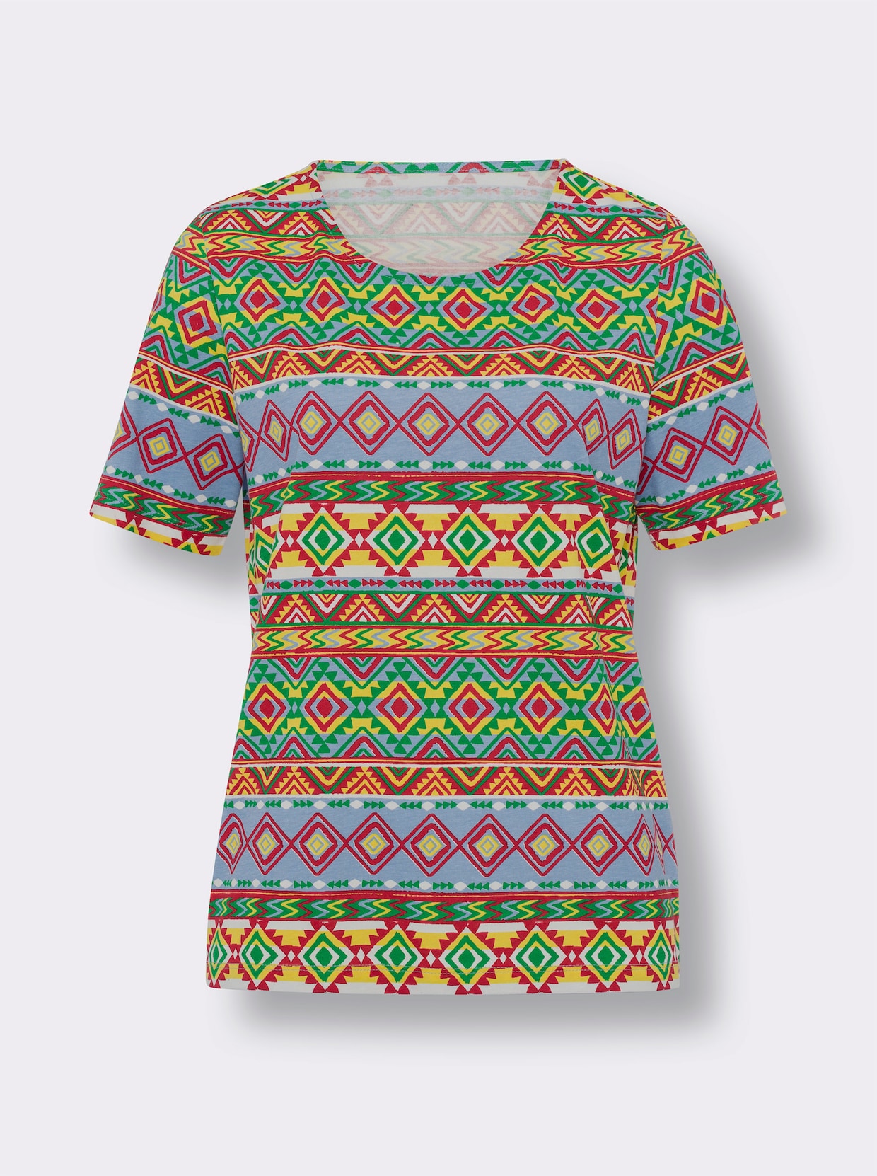 Shirt met korte mouwen - aardbei/zonnegeel bedrukt