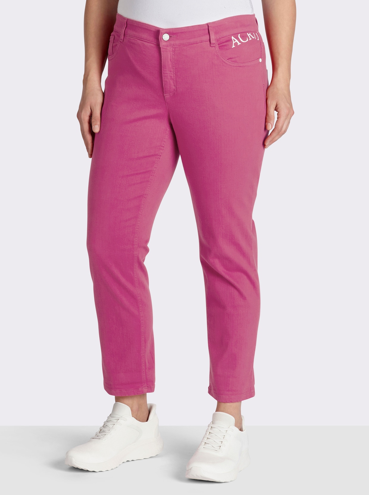 Ascari 5-Pocket-Jeans mit Push-up-Effekt - fuchsia