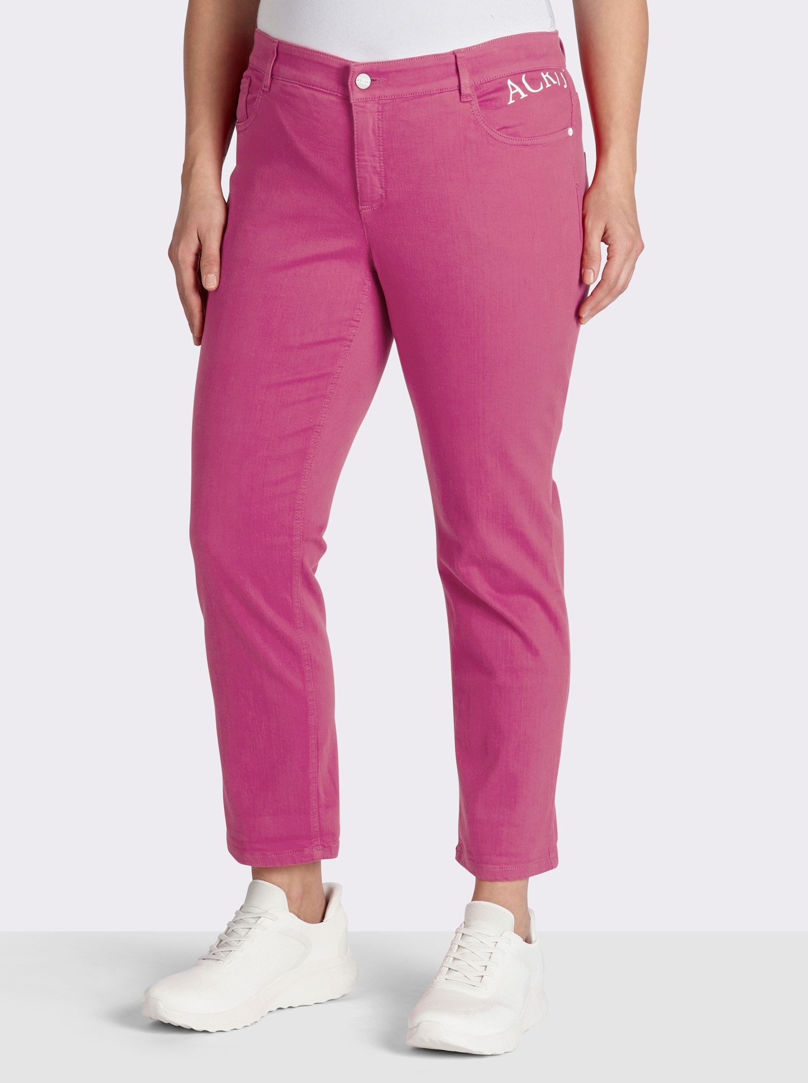 Ascari 5-Pocket-Jeans mit Push-up-Effekt - fuchsia