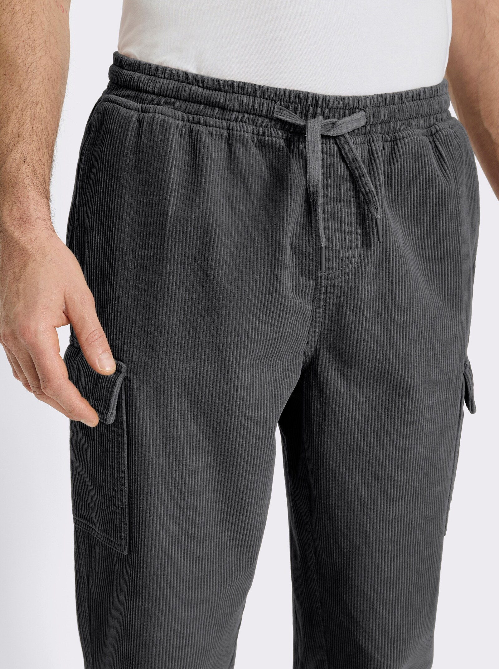 Catamaran Cargohose mit Rundum-Dehnbund - anthrazit