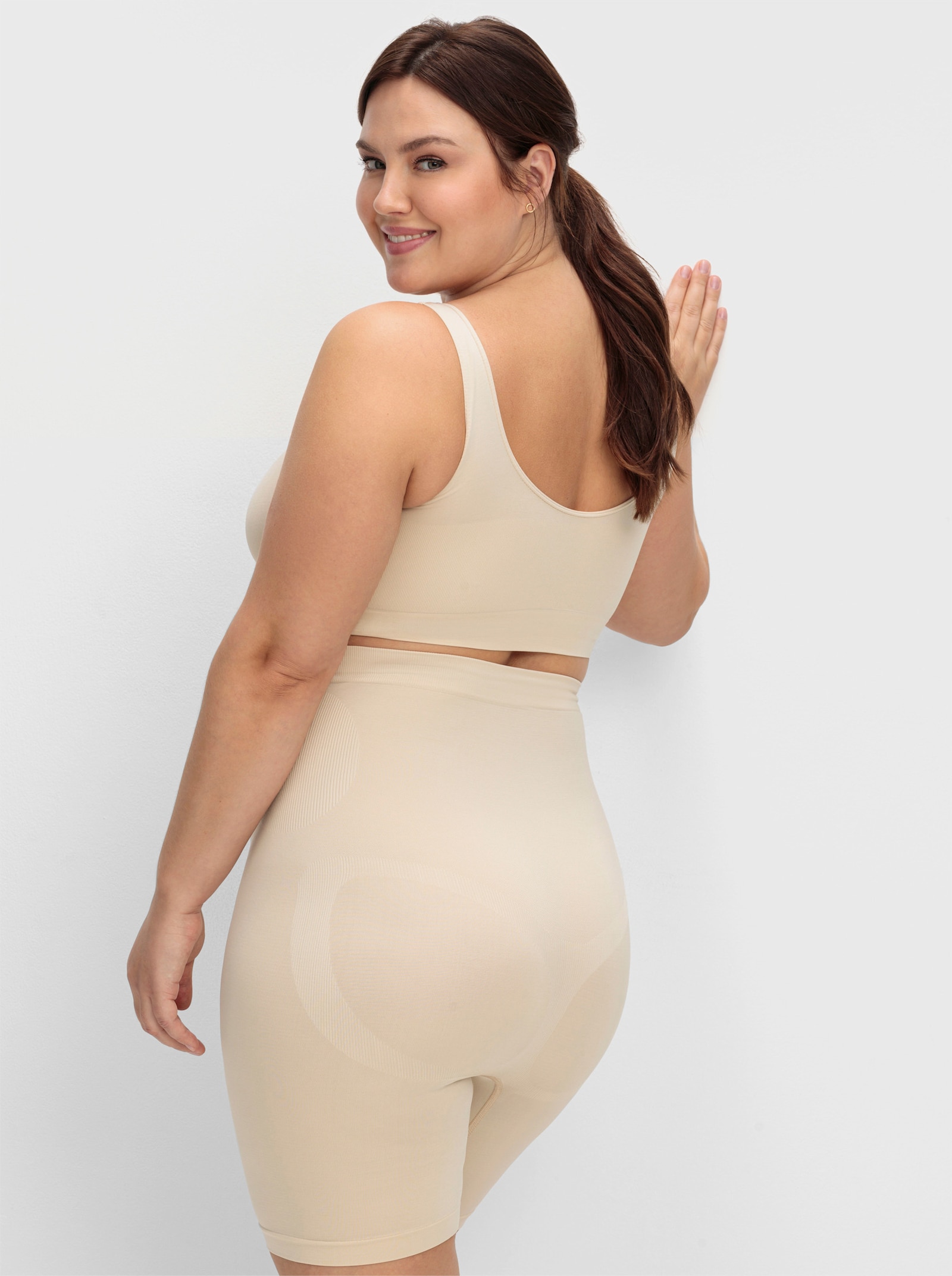 sheego Formpants im Doppelpack, extrahohe Taille - hautfarben+schwarz