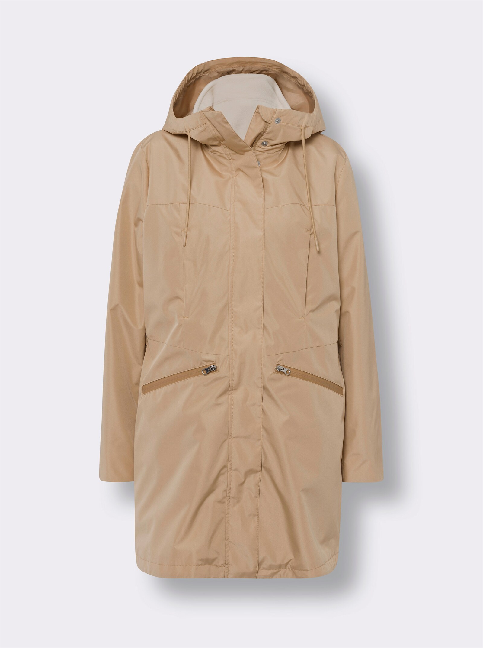 heine 2-in-1-jack met uitneembaar gilet - camel/ivoor