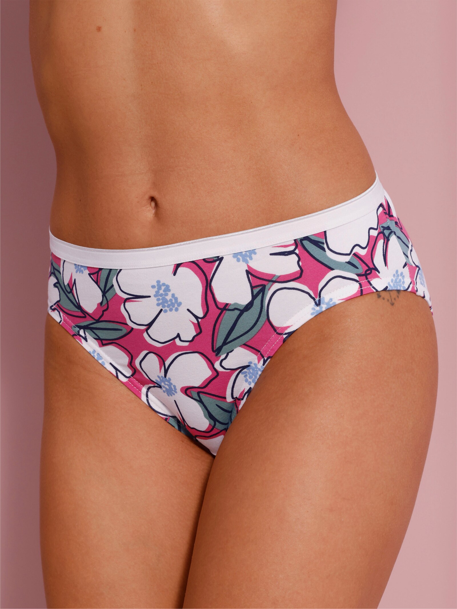 Jazzpants im 3er-Pack - bunt-gemustert