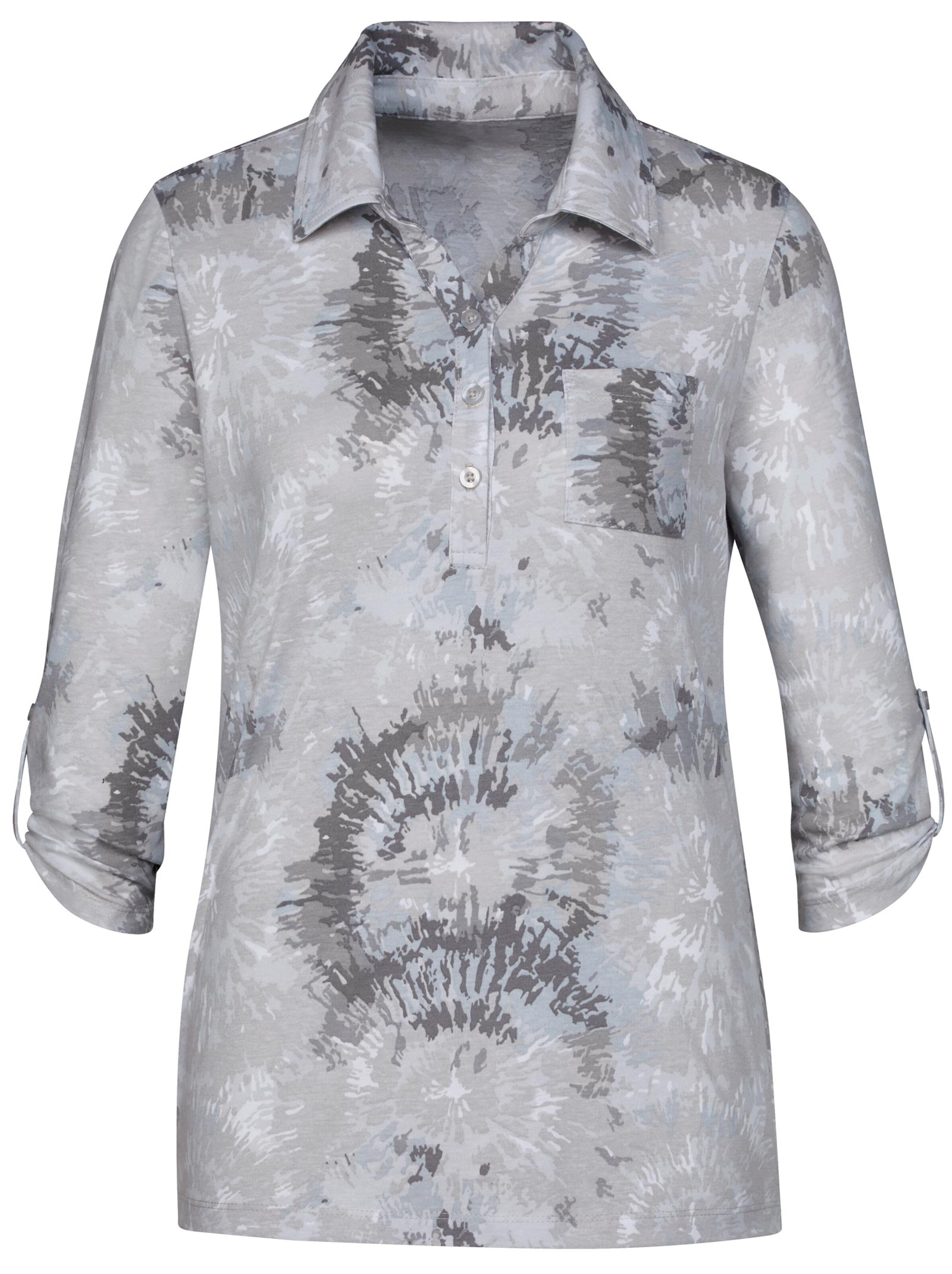 Shirt - steingrau-bedruckt
