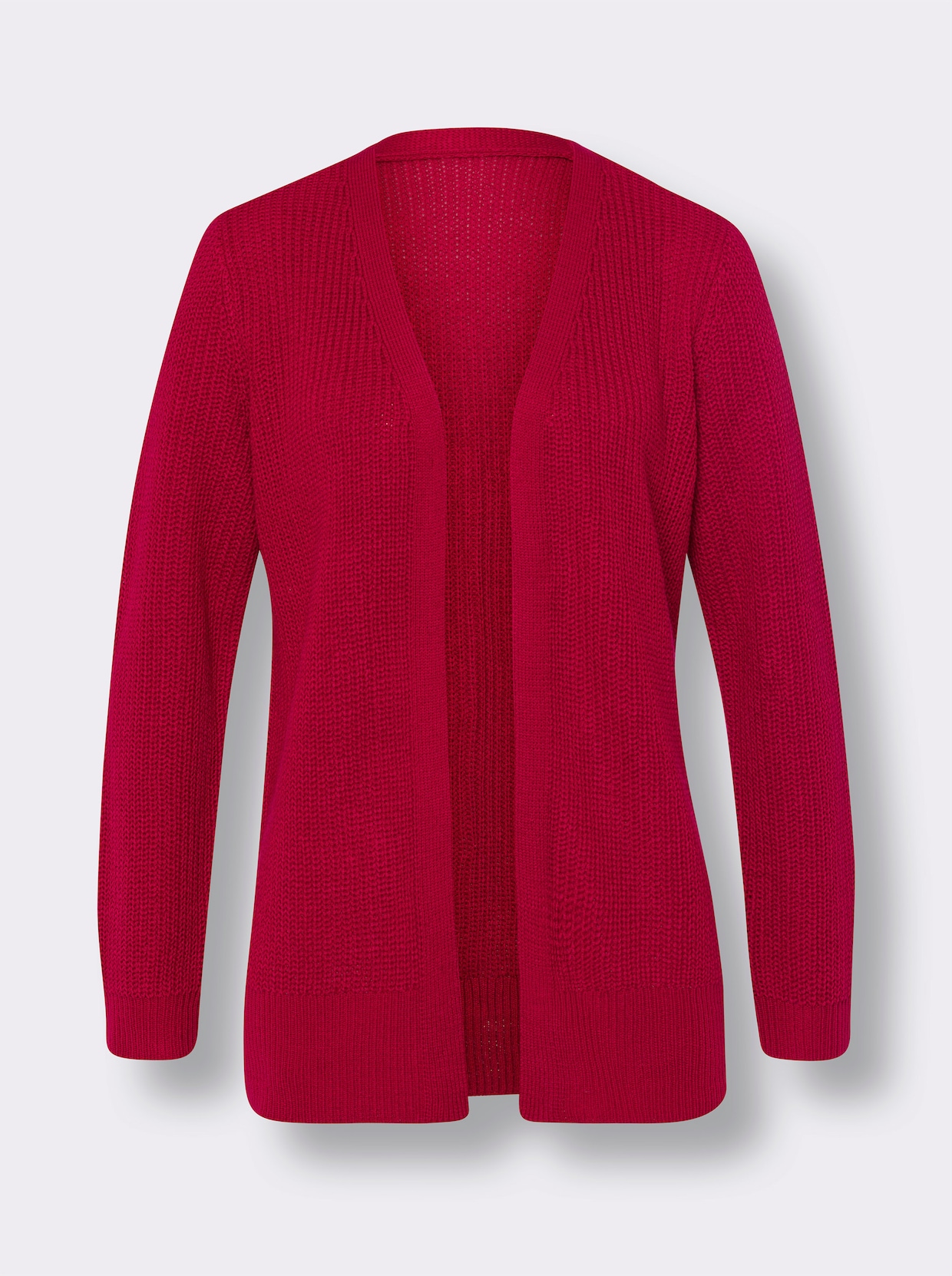 Longstrickjacke - rot