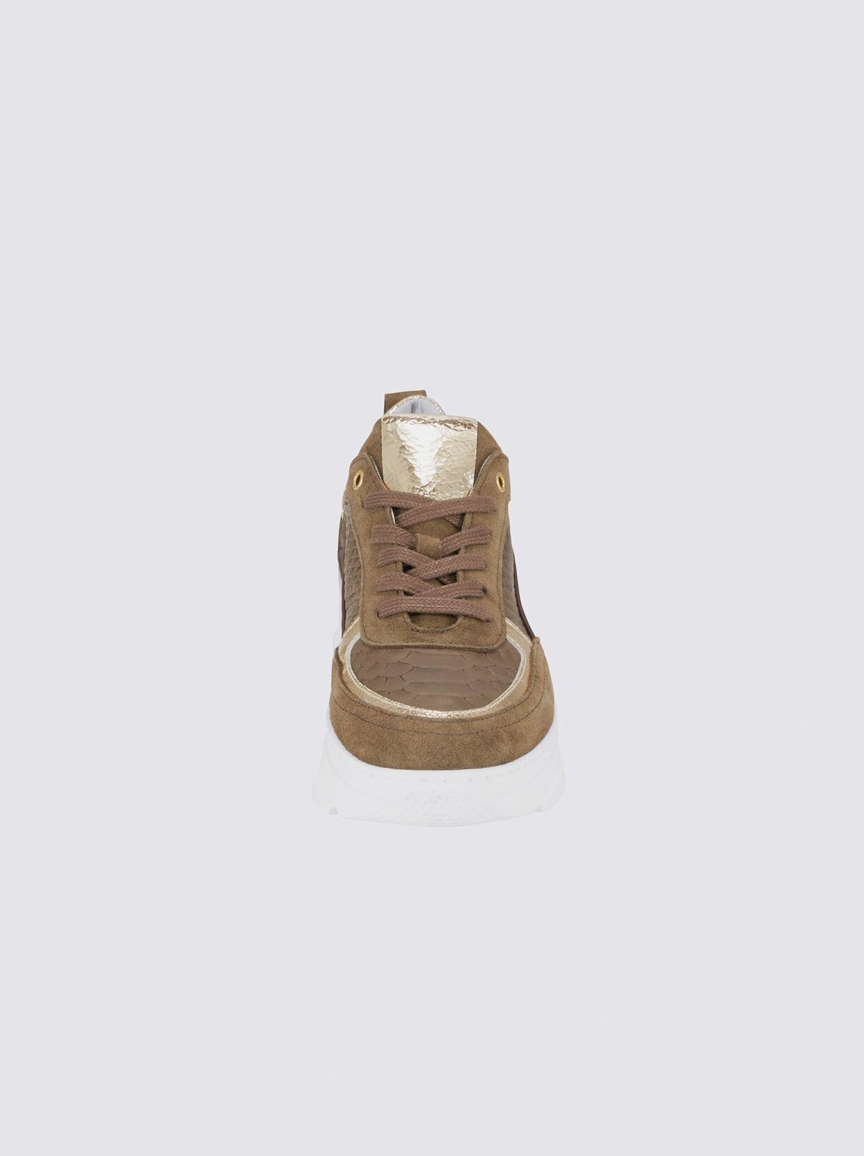 heine Sneaker - braun-goldfarben