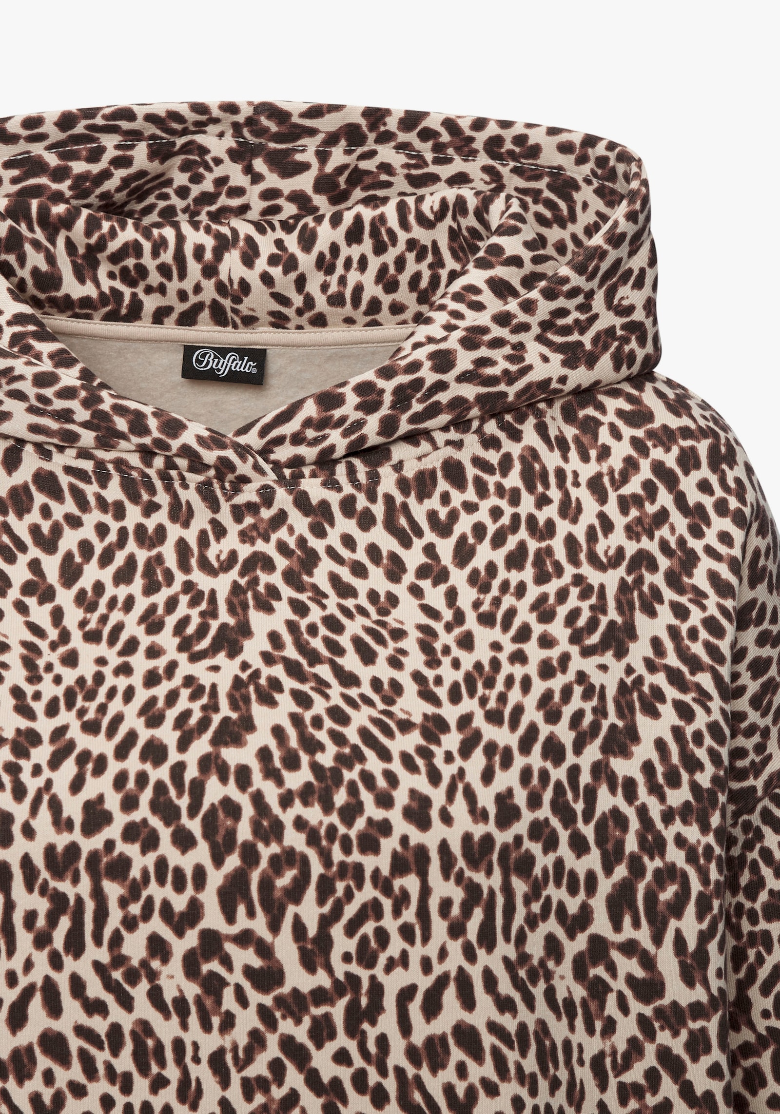 Buffalo Kapuzenpullover - beige leo