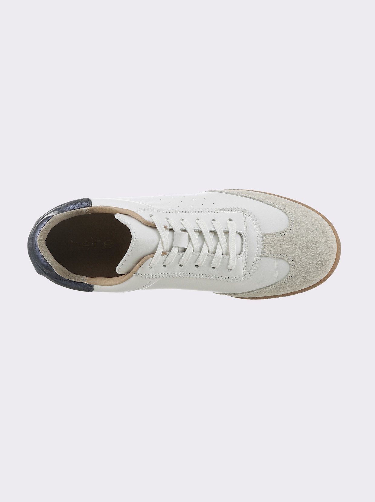 heine Sneaker - wit/blauw/metallic