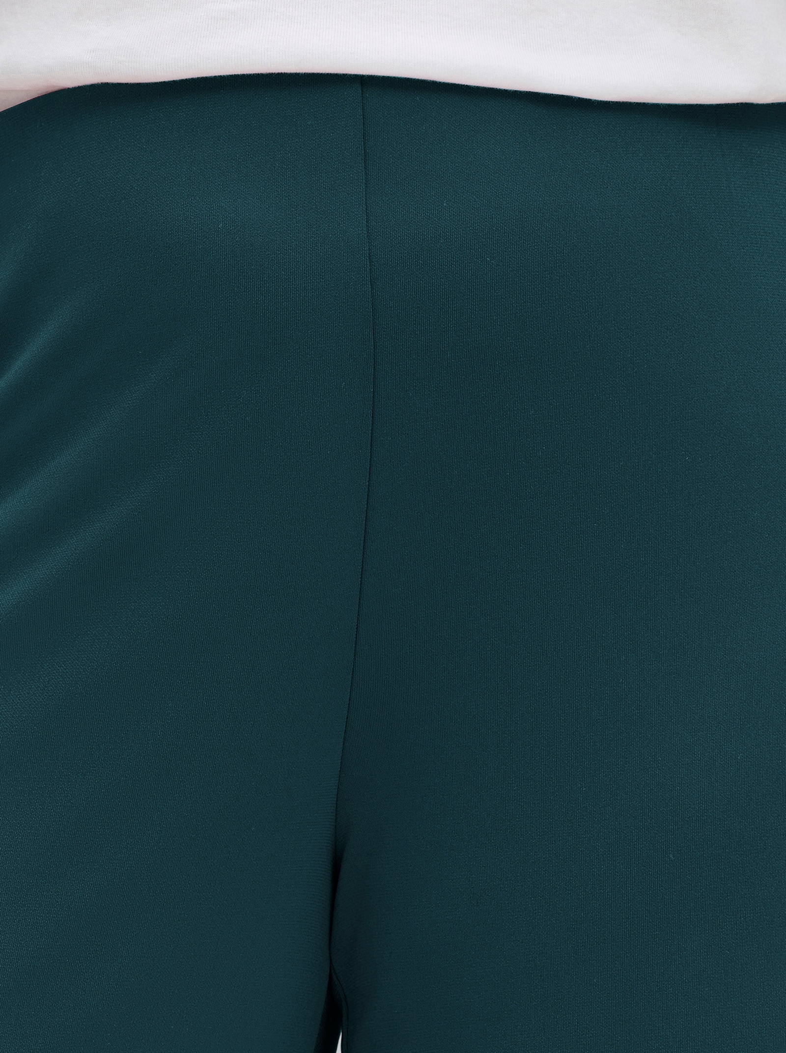 Palazzohose mit Elastik-Bund - petrol