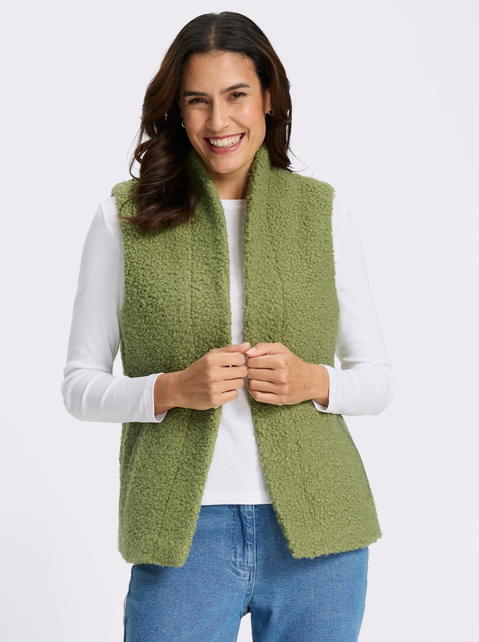 Weste mit praktischen Taschen - schilf