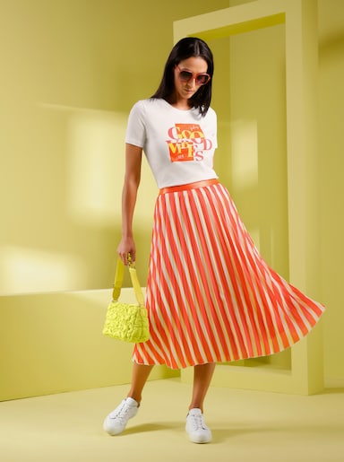 heine Rundhalsshirt - ecru-bedruckt