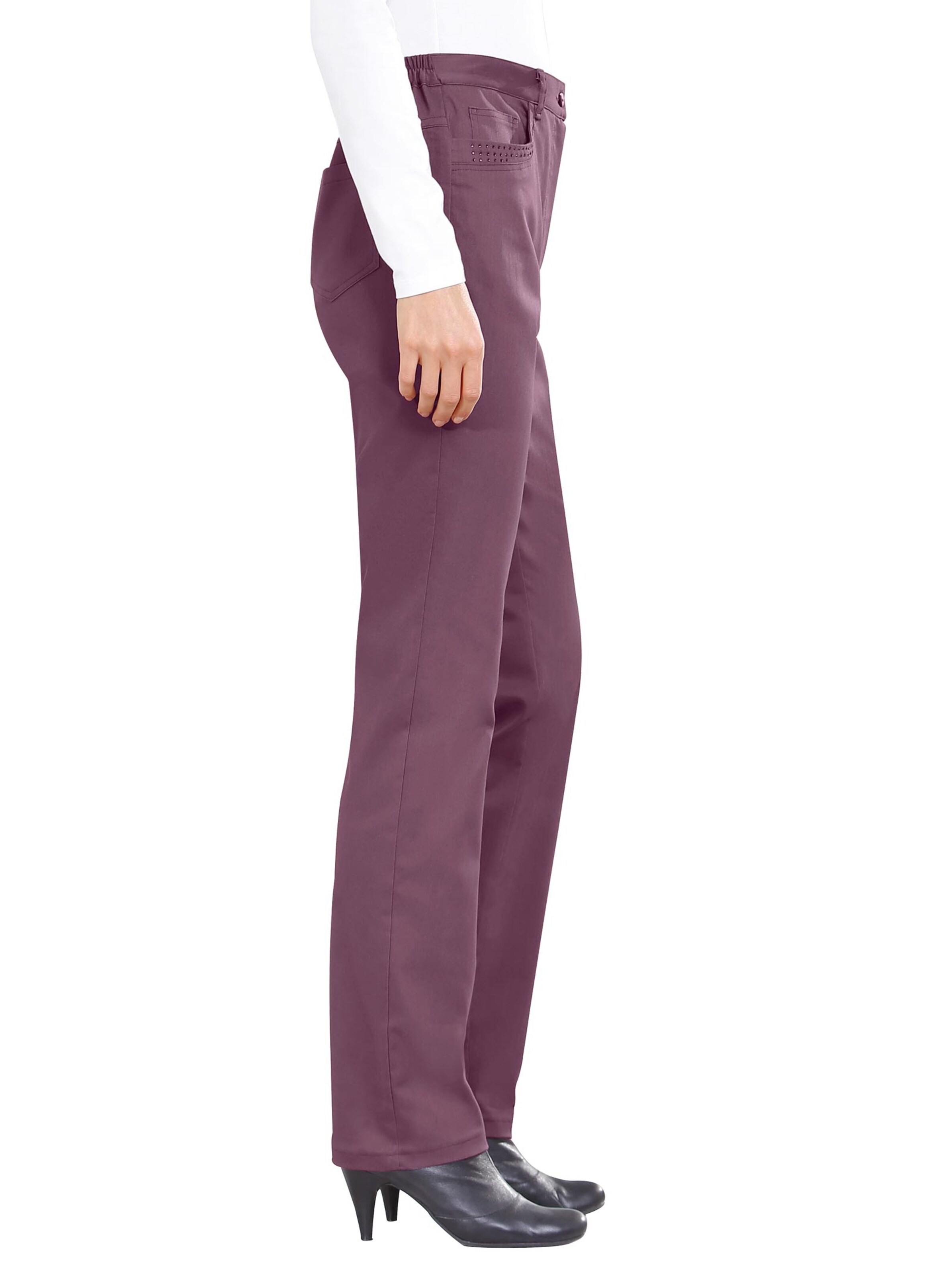 Stretch-Hose - aubergine