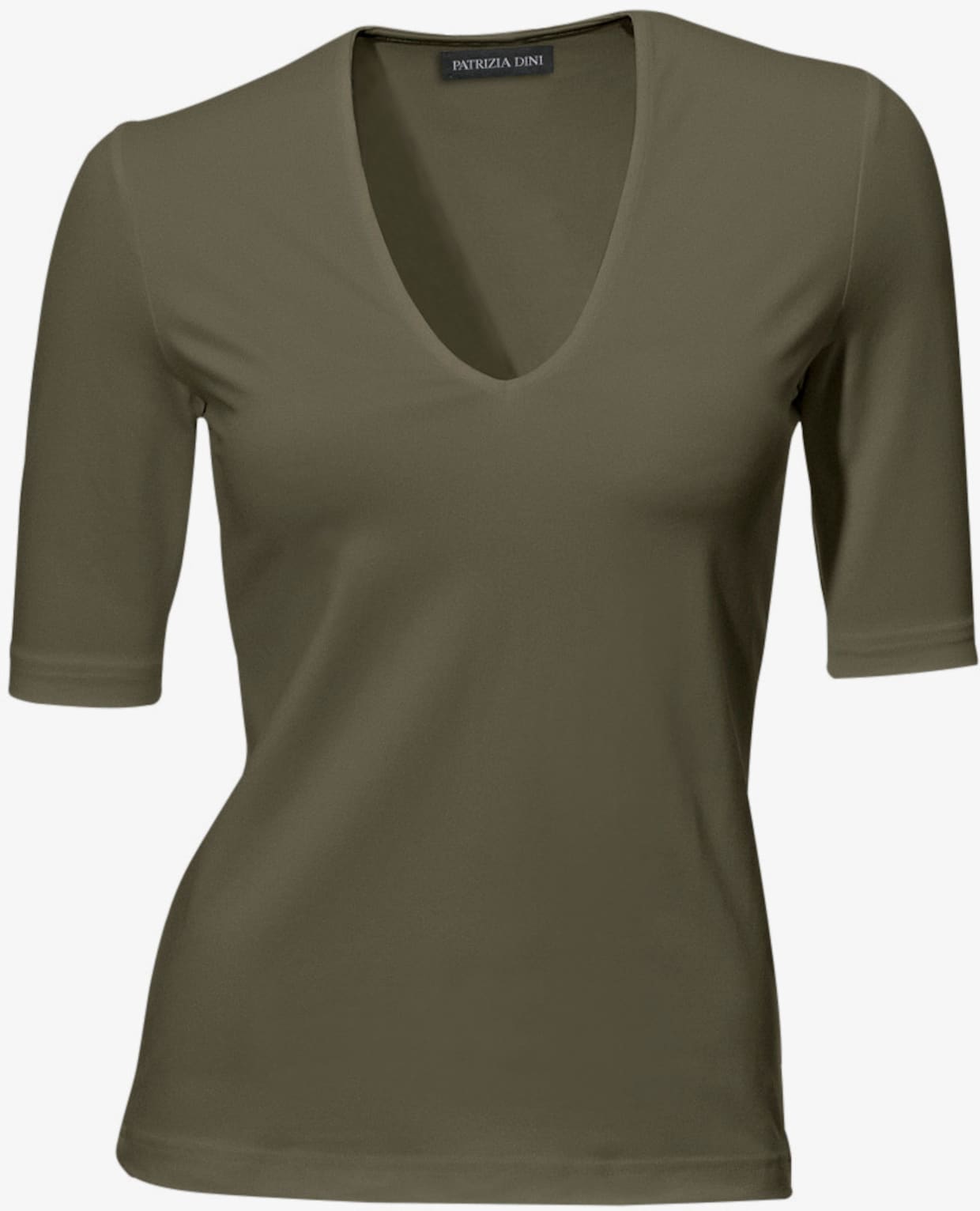 heine T-shirt en V - vert olive