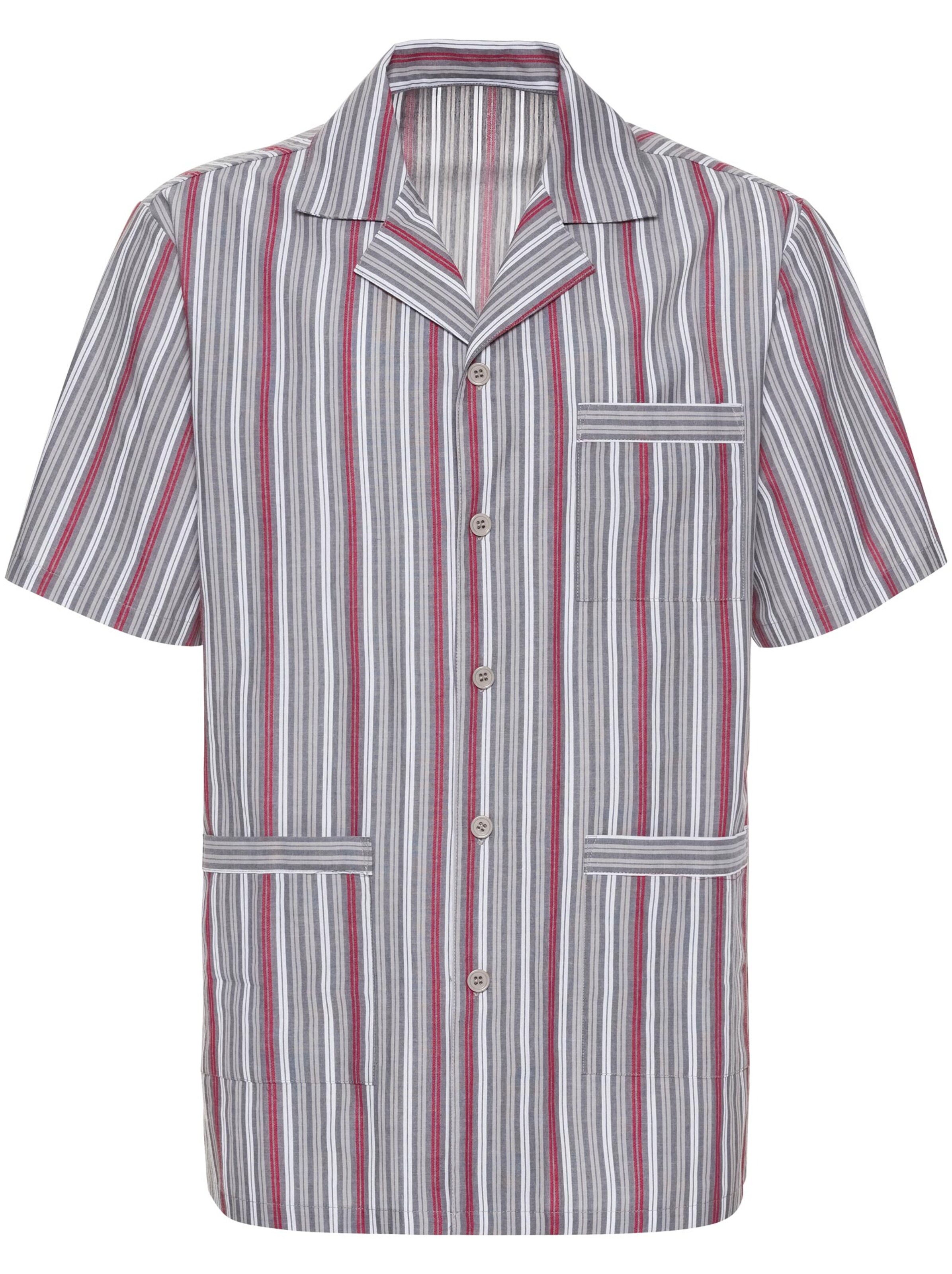 KINGsCLUB Shorty - grau-rot-gestreift