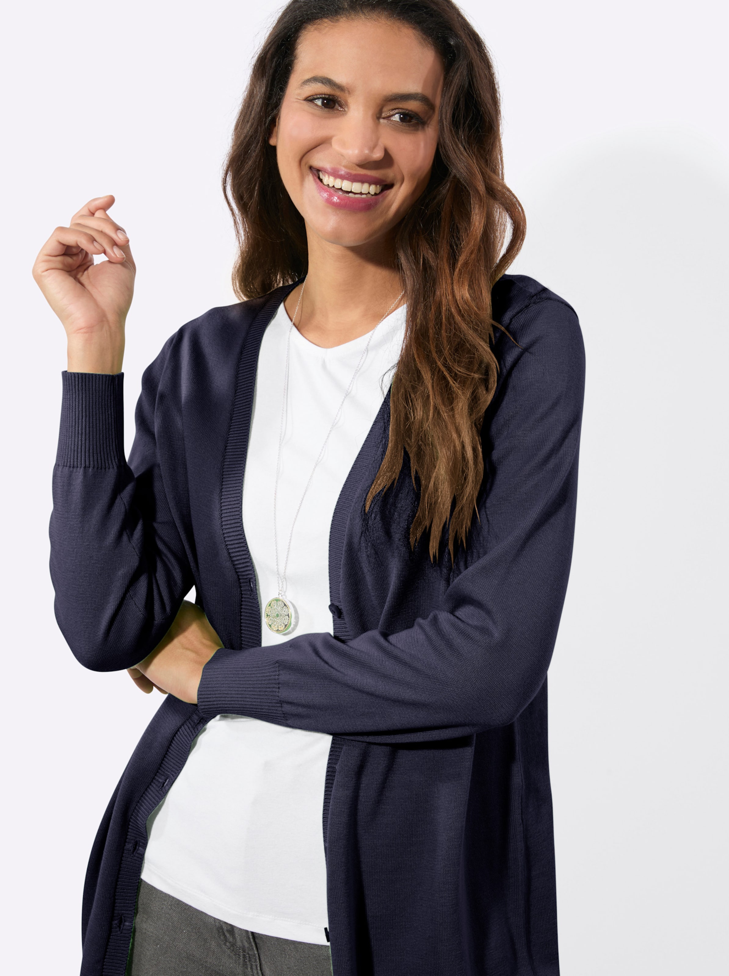 Thumbnail - Longstrickjacke