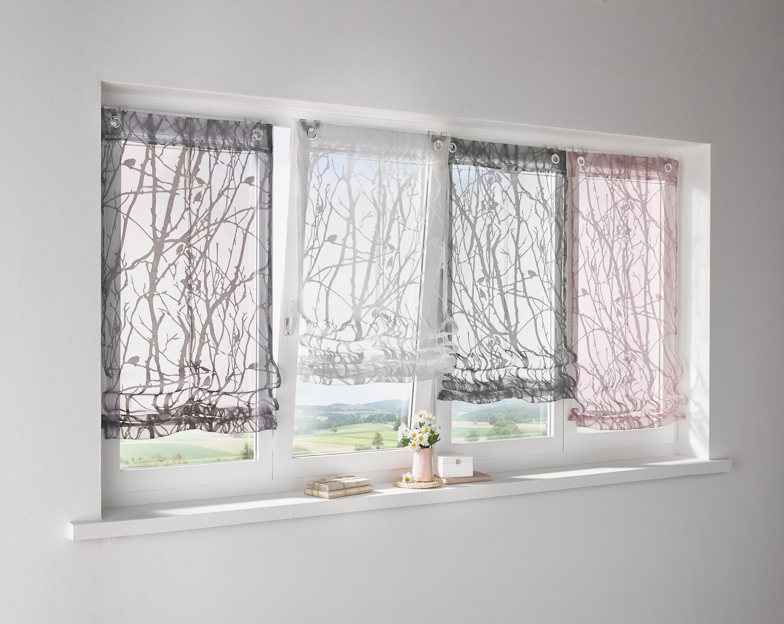 heine home Raffrollo - weiß