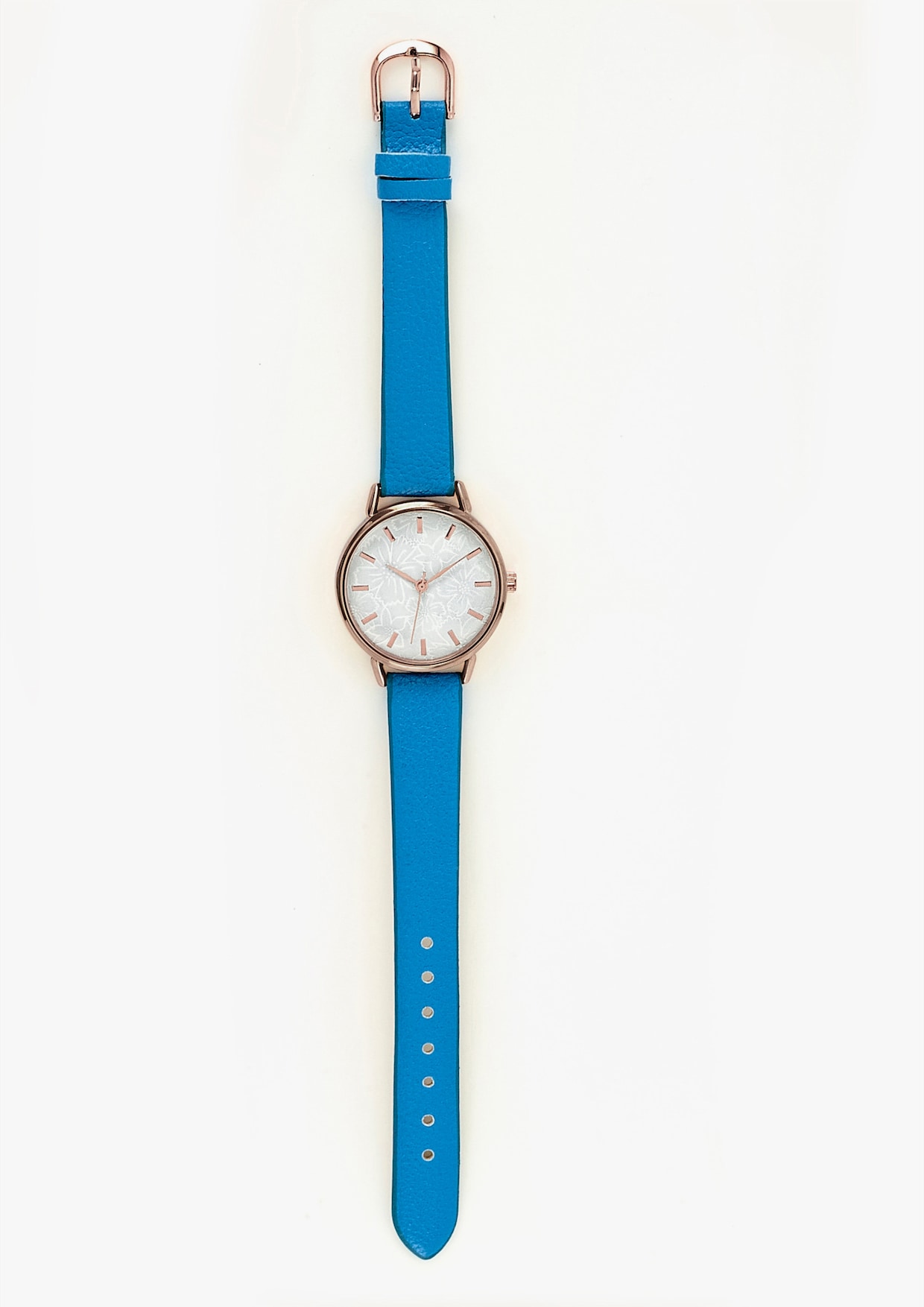 Schal mit Armbanduhr - bleu