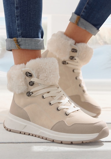 LASCANA Winterstiefelette - beige