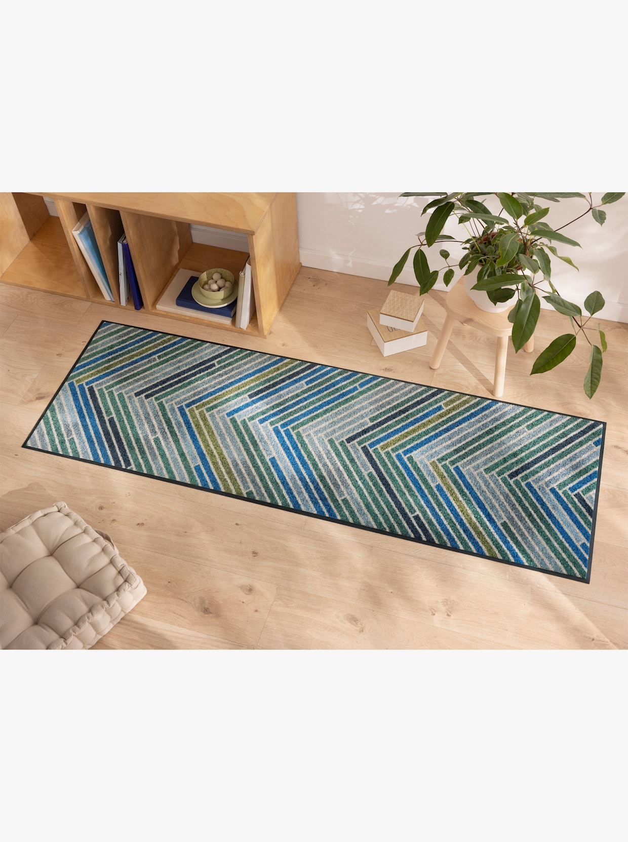 wash+dry by Kleen-Tex Voetmat - groen