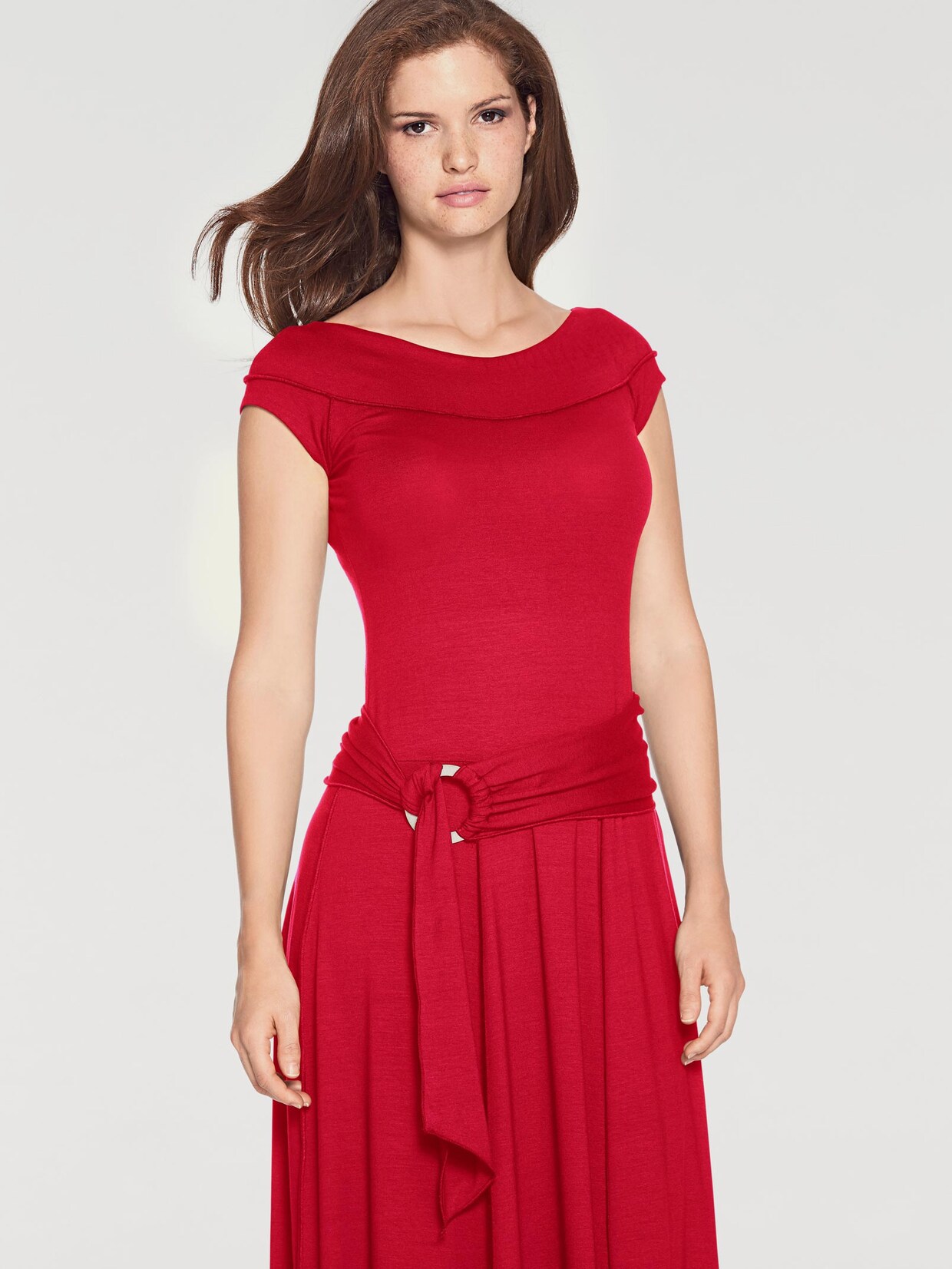 Ashley Brooke Maxi-jurk - rood