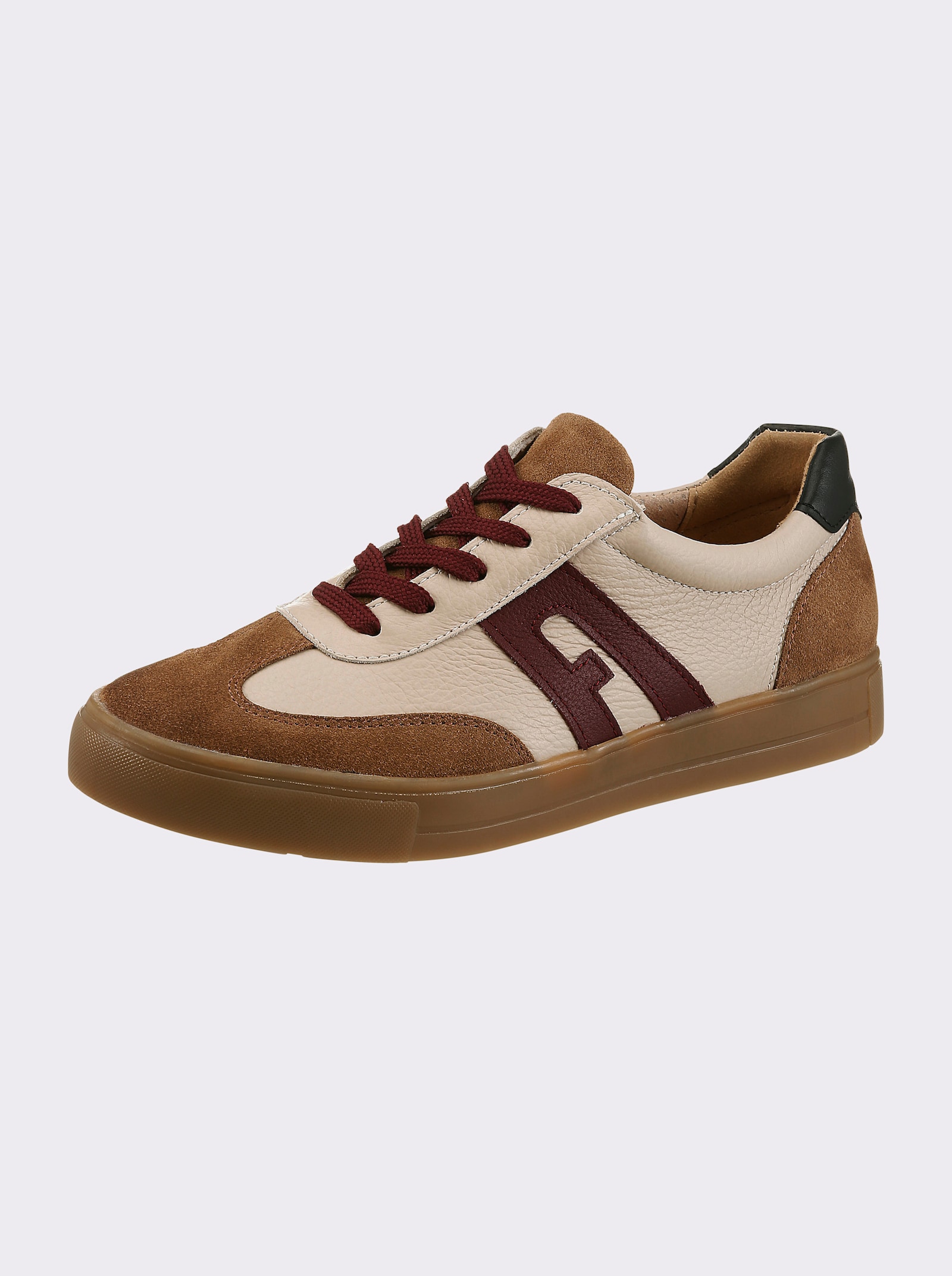 heine Sneaker - sand-camel-gemustert