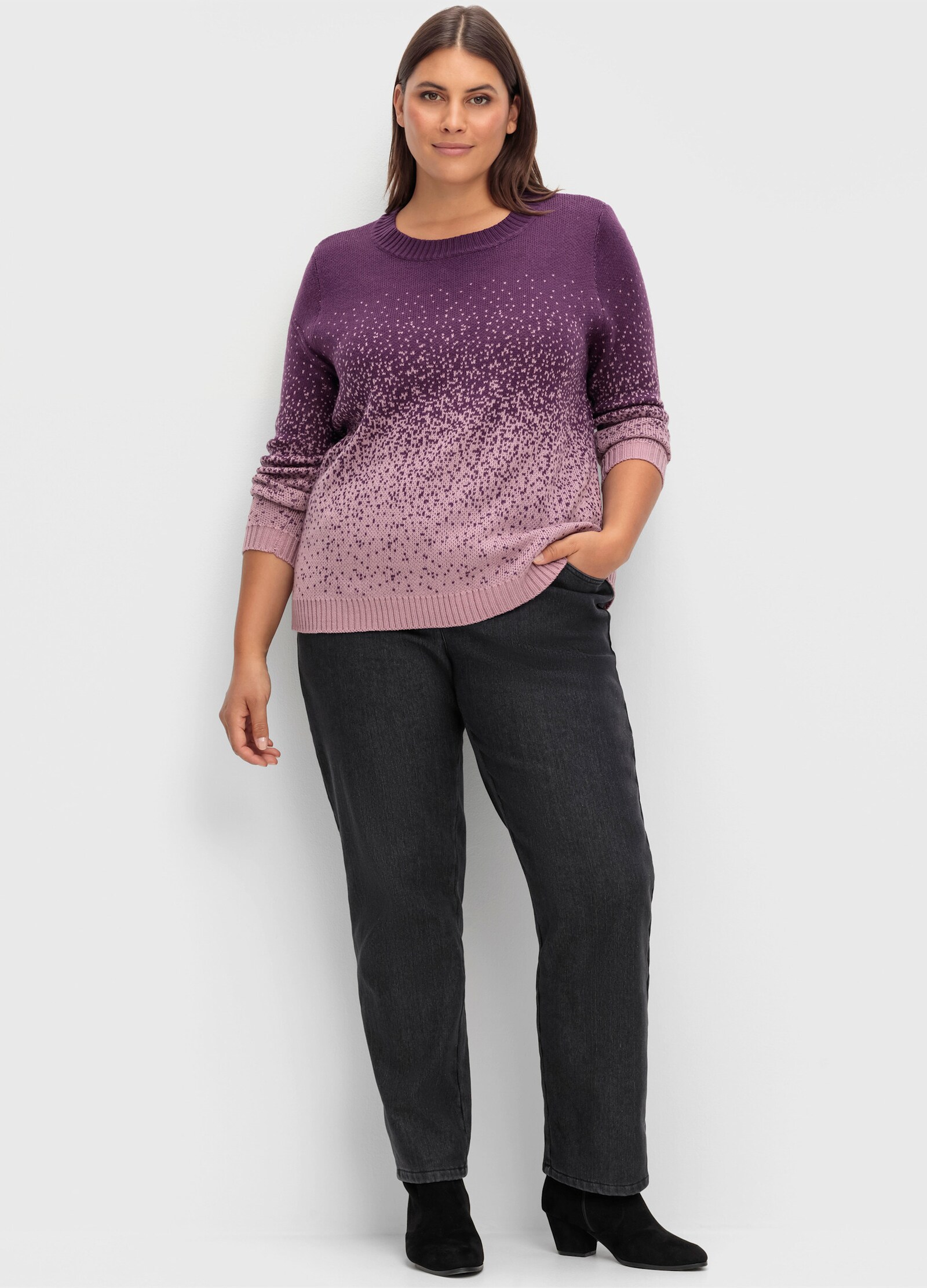 Thermojeans mit Fleece-Futter - black-denim