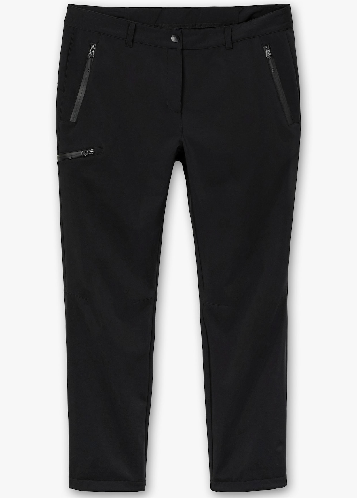 sheego Softshellhose - schwarz
