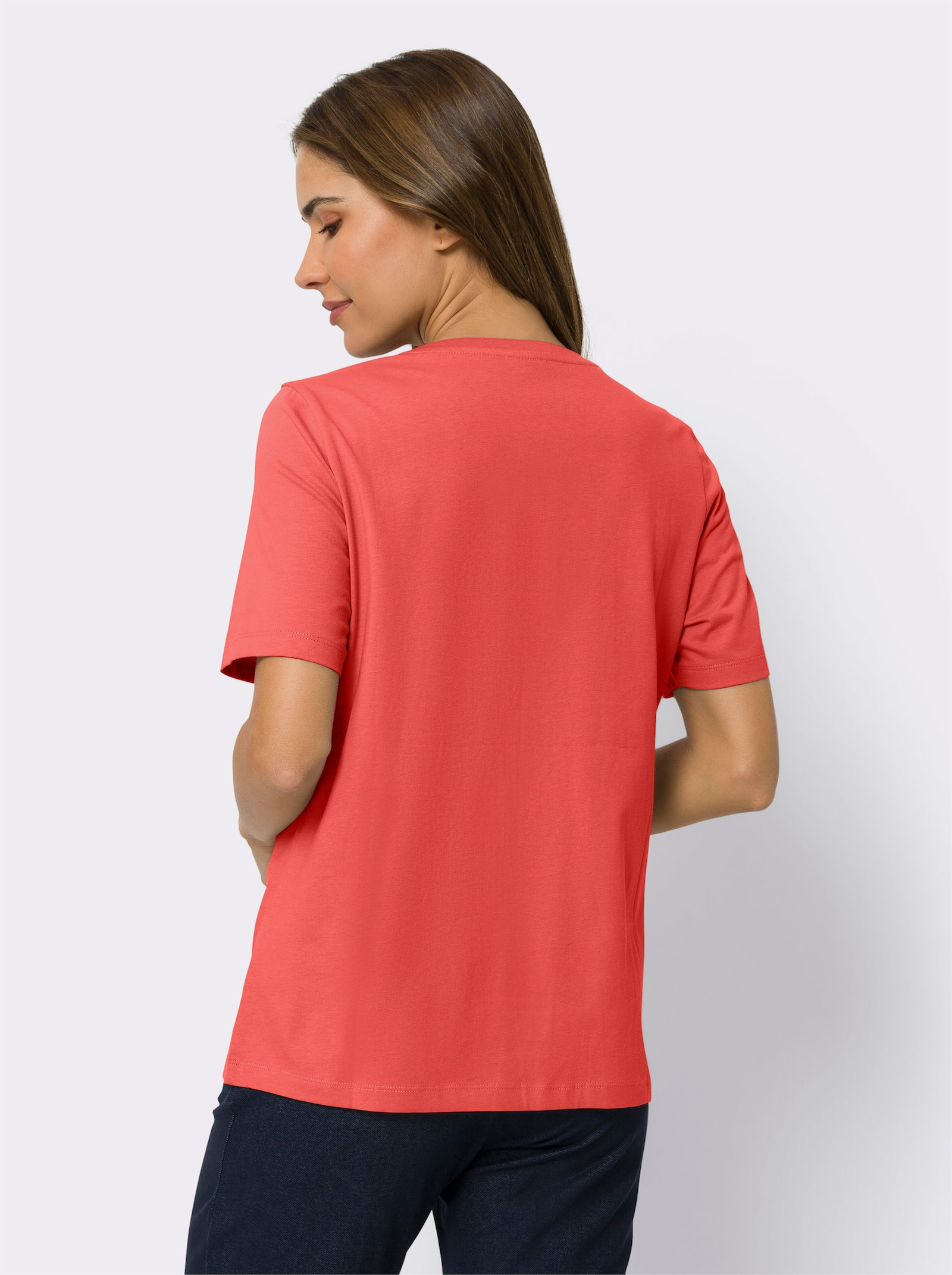 Freizeitshirt mit Glanz-Druck - hummer