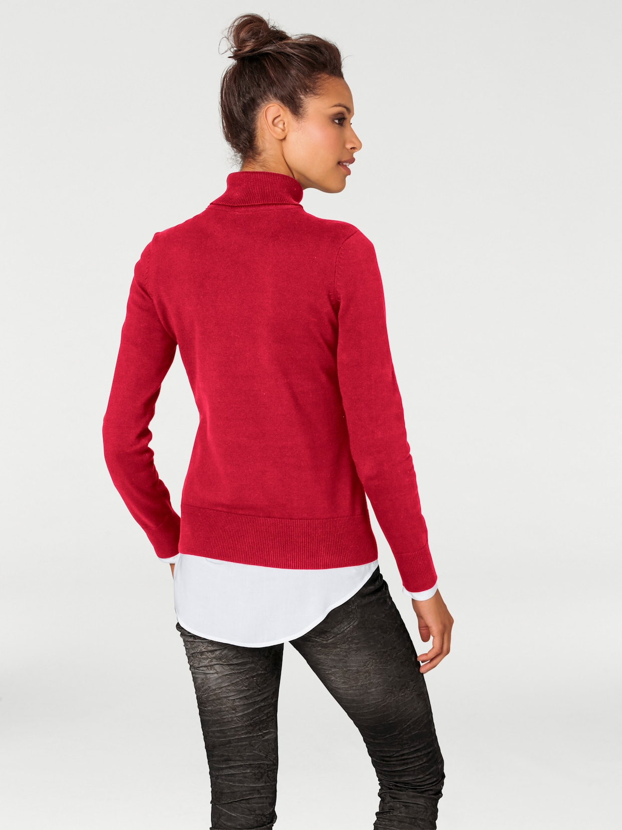 heine Rollkragenpullover - rot