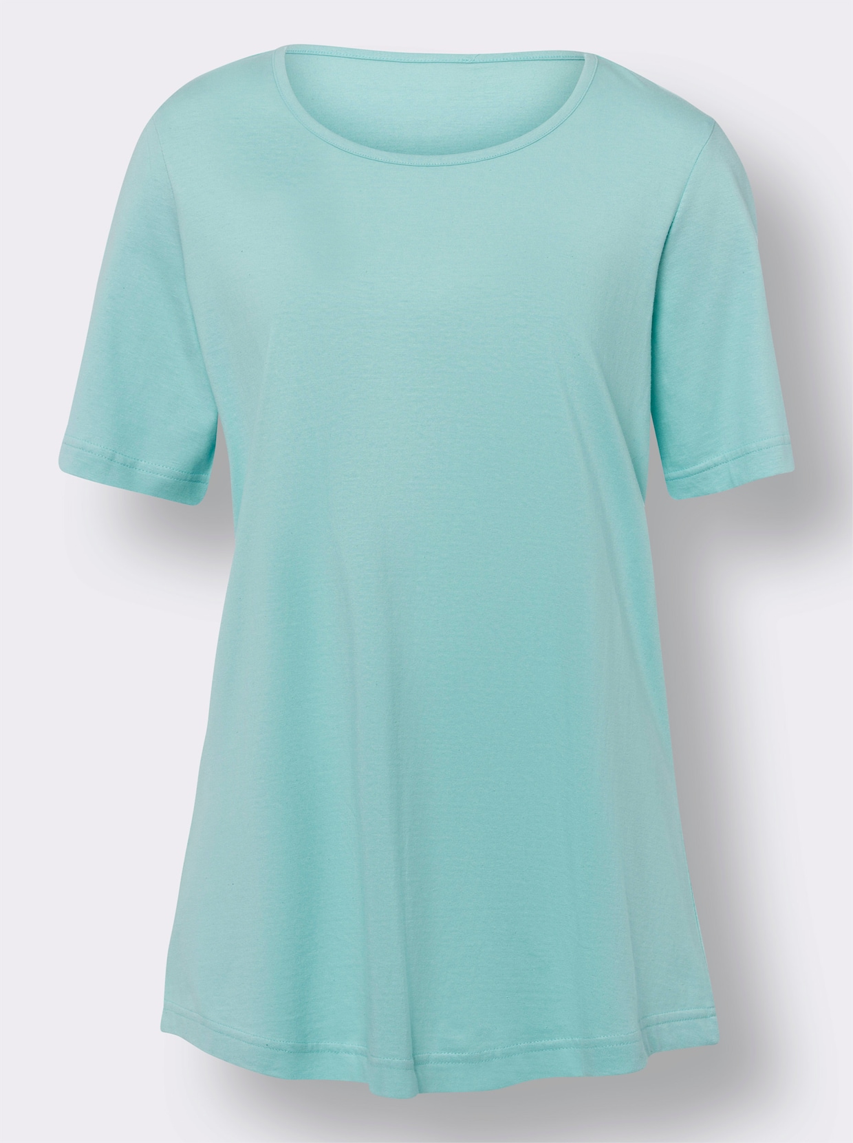Lang shirt - lila + mint
