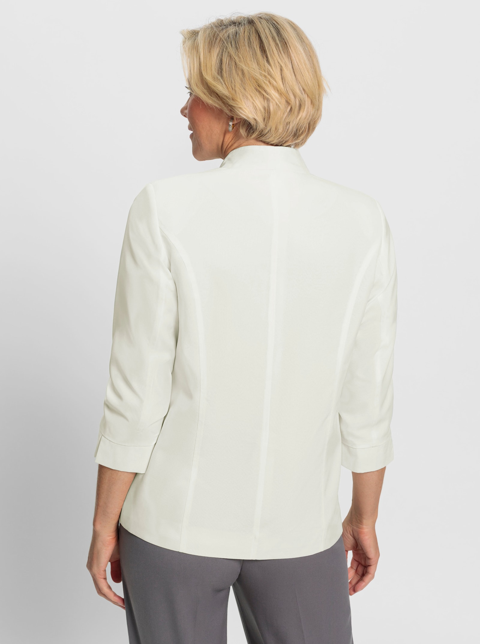 Blazer in Leinen-Optik - ecru