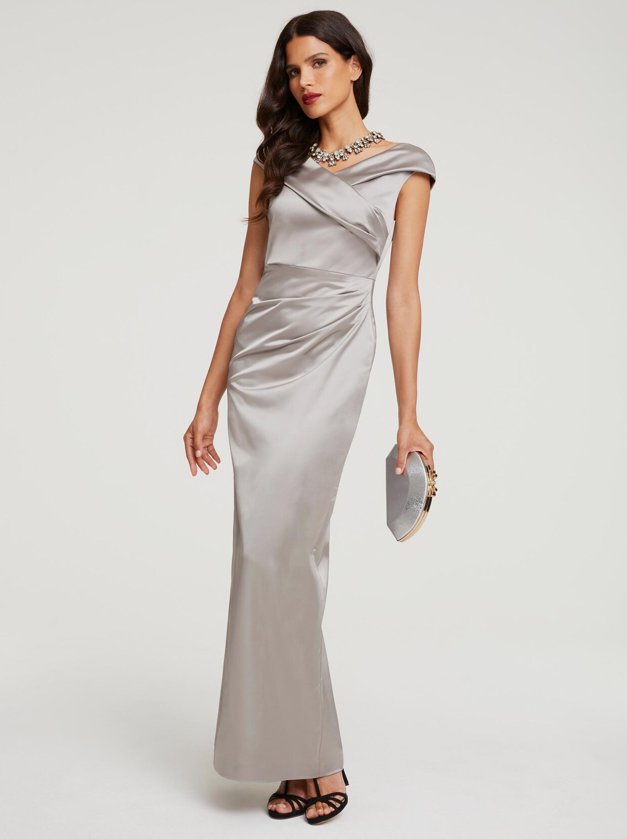 Patrizia Dini Abendkleid - silbergrau
