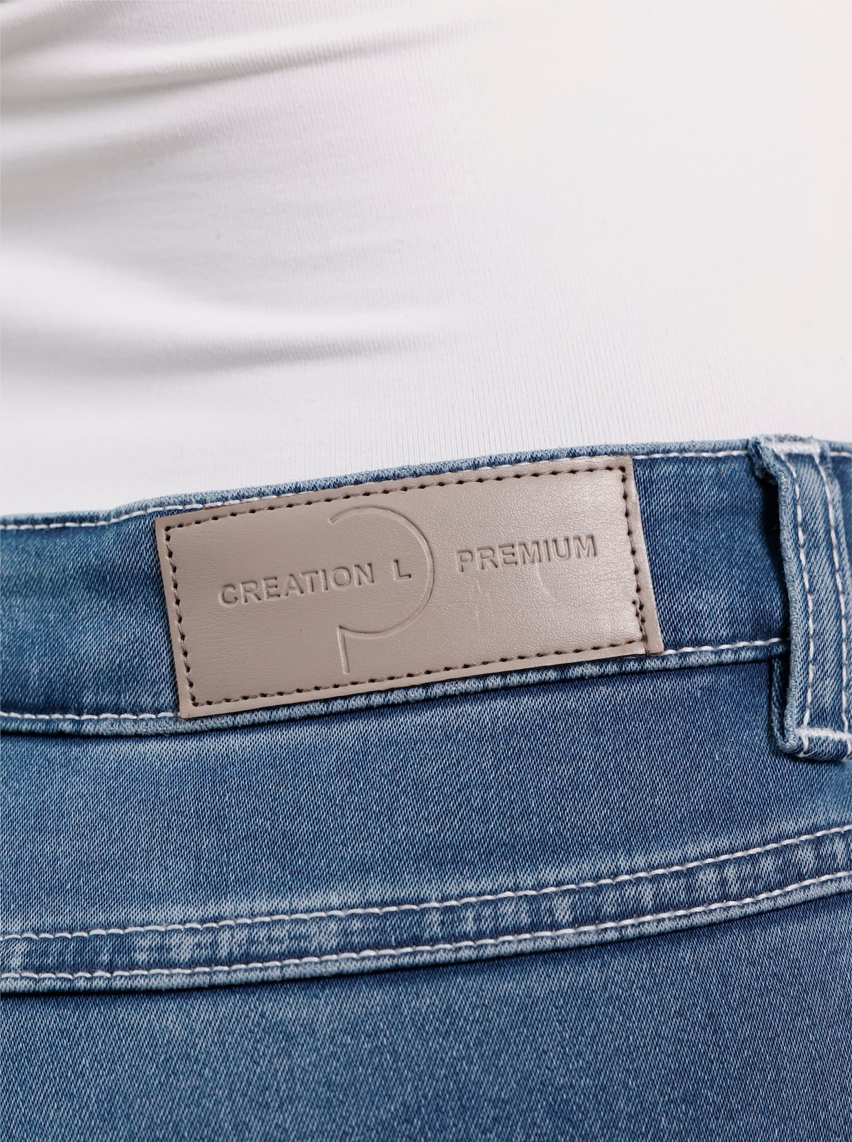 CREATION L PREMIUM Modal-Baumwoll-7/8-Jeans - blue-bleached