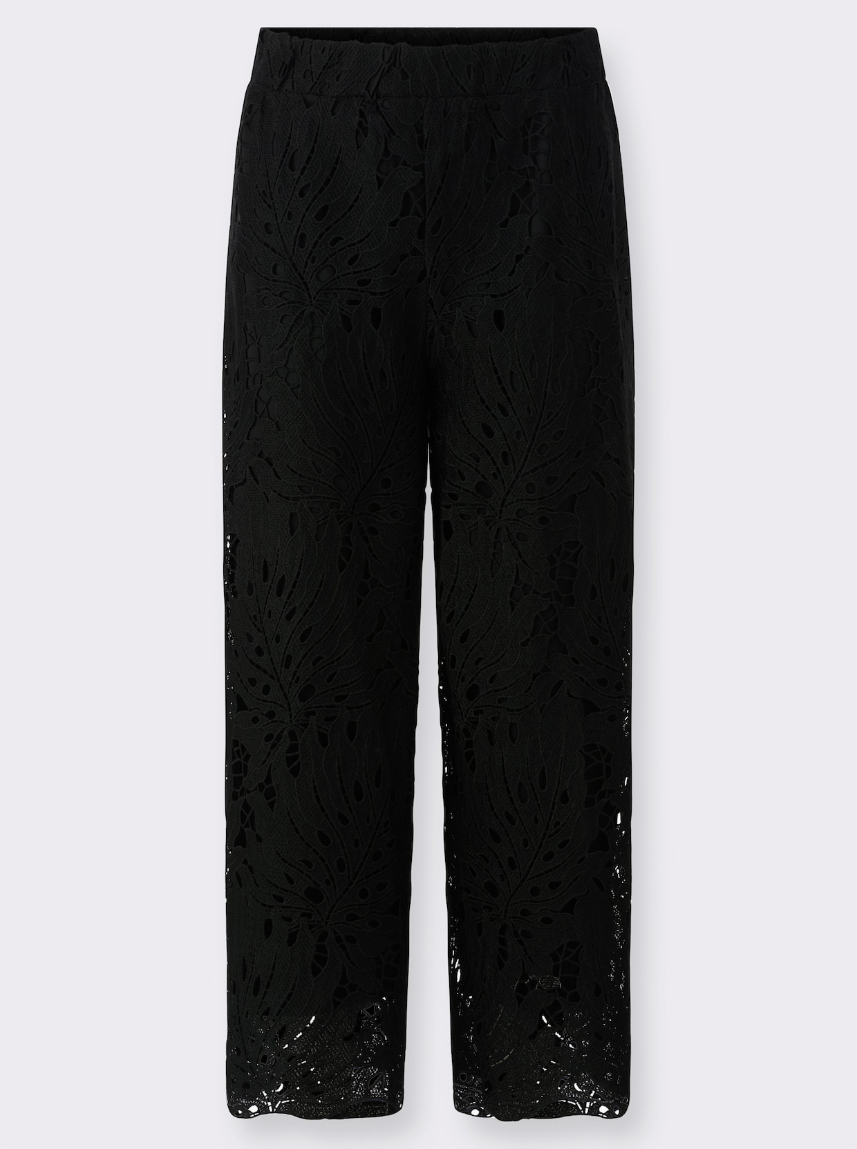 Marlene-Hose mit Rundum-Dehnbund - schwarz