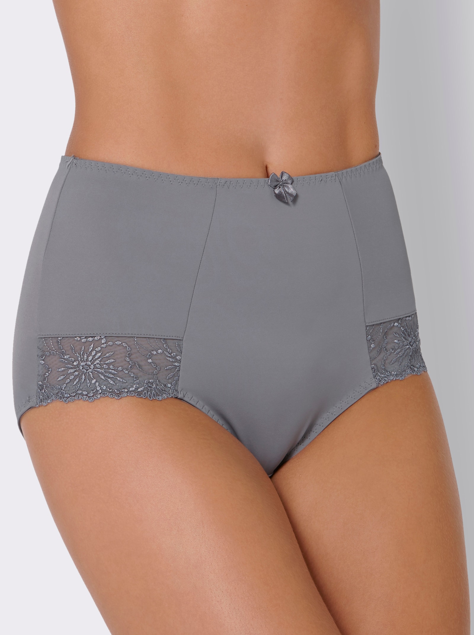 wäschepur Nohavičky, zvýš.pás, el.zakončenia - sivá