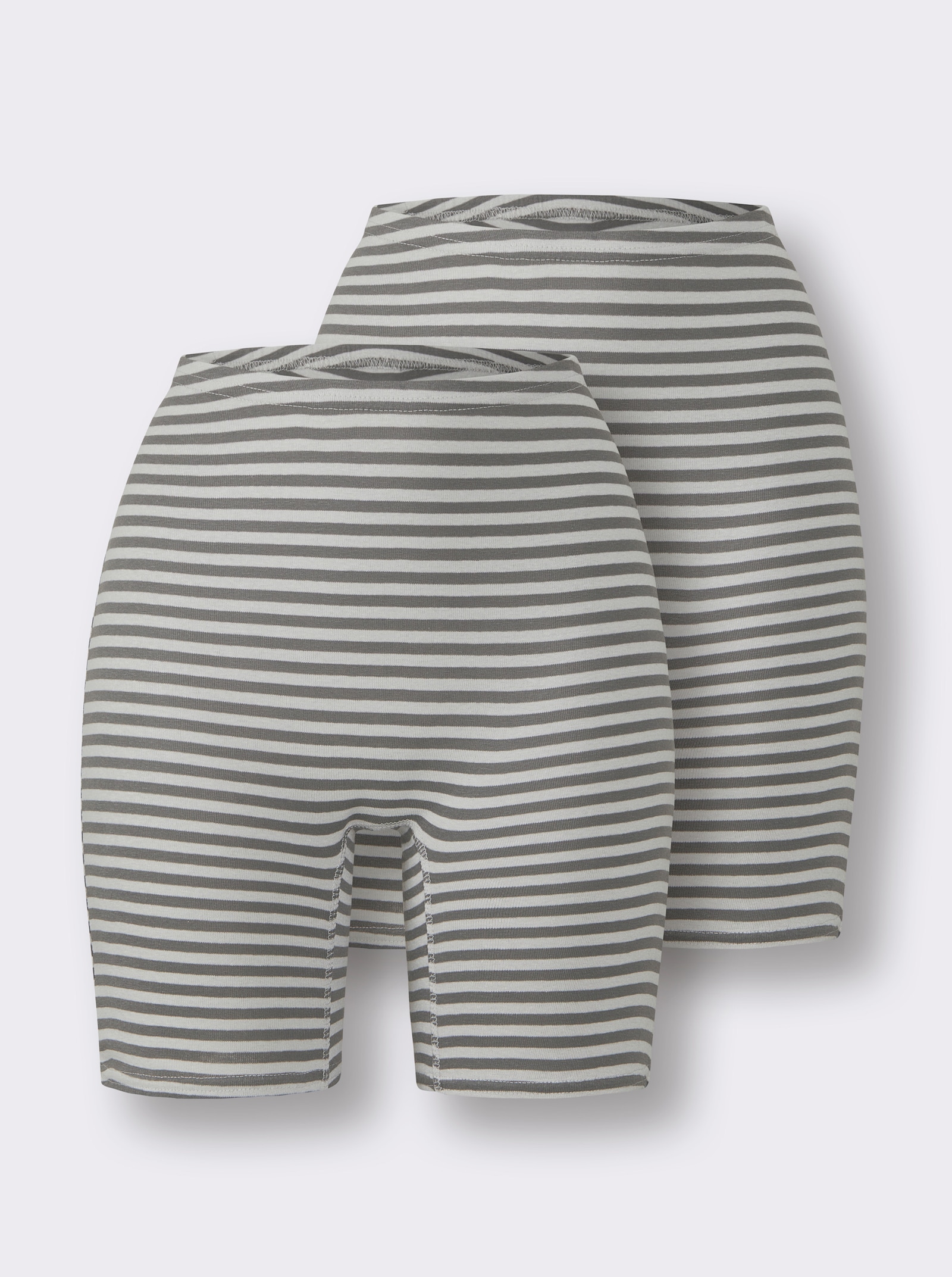 wäschepur Longpanty in Ringel-Optik - anthrazit-geringelt