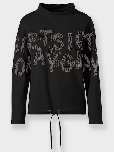 heine Stehkragenshirt - schwarz