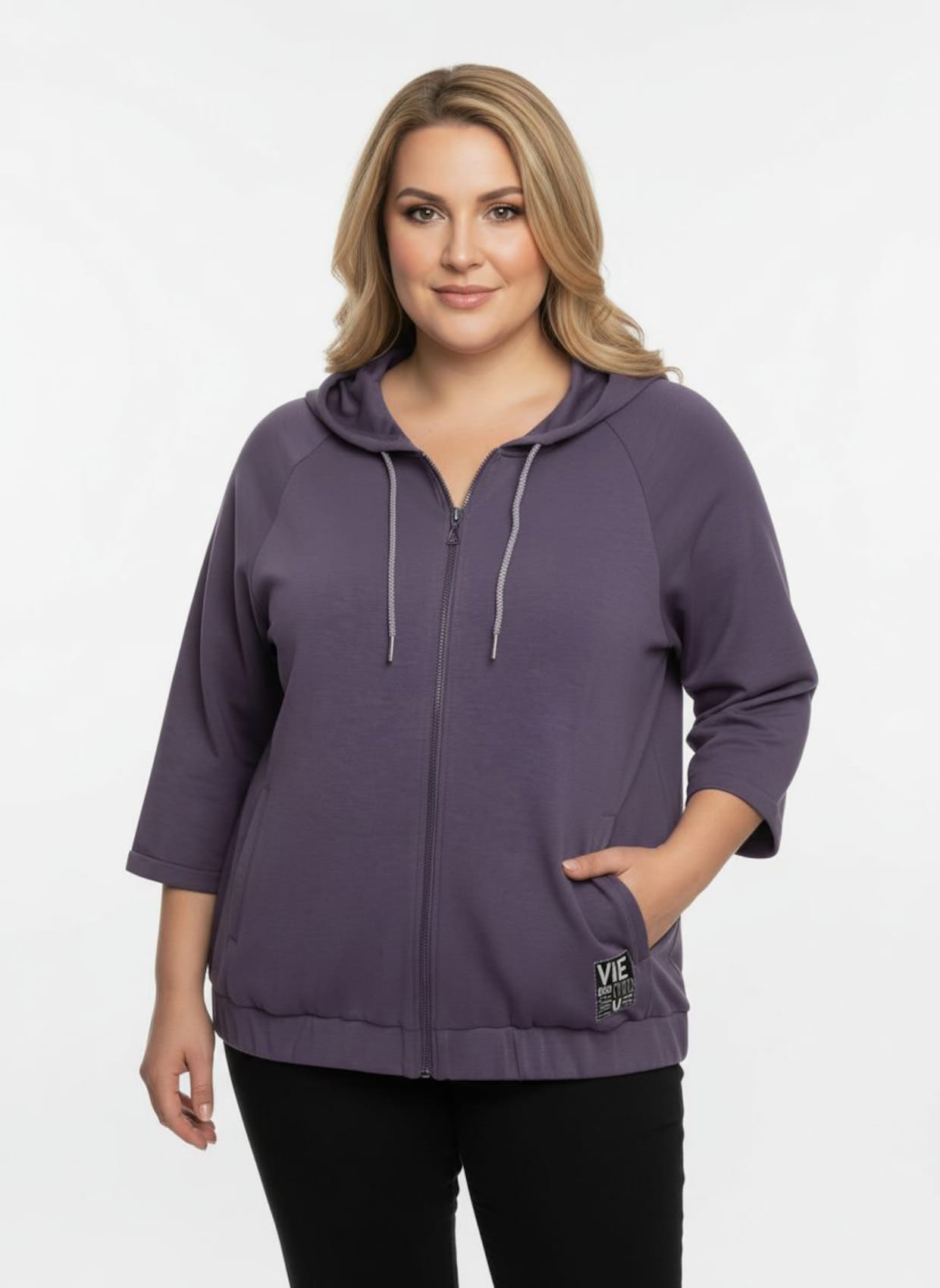 Shirtjacke mit Kapuze - feige